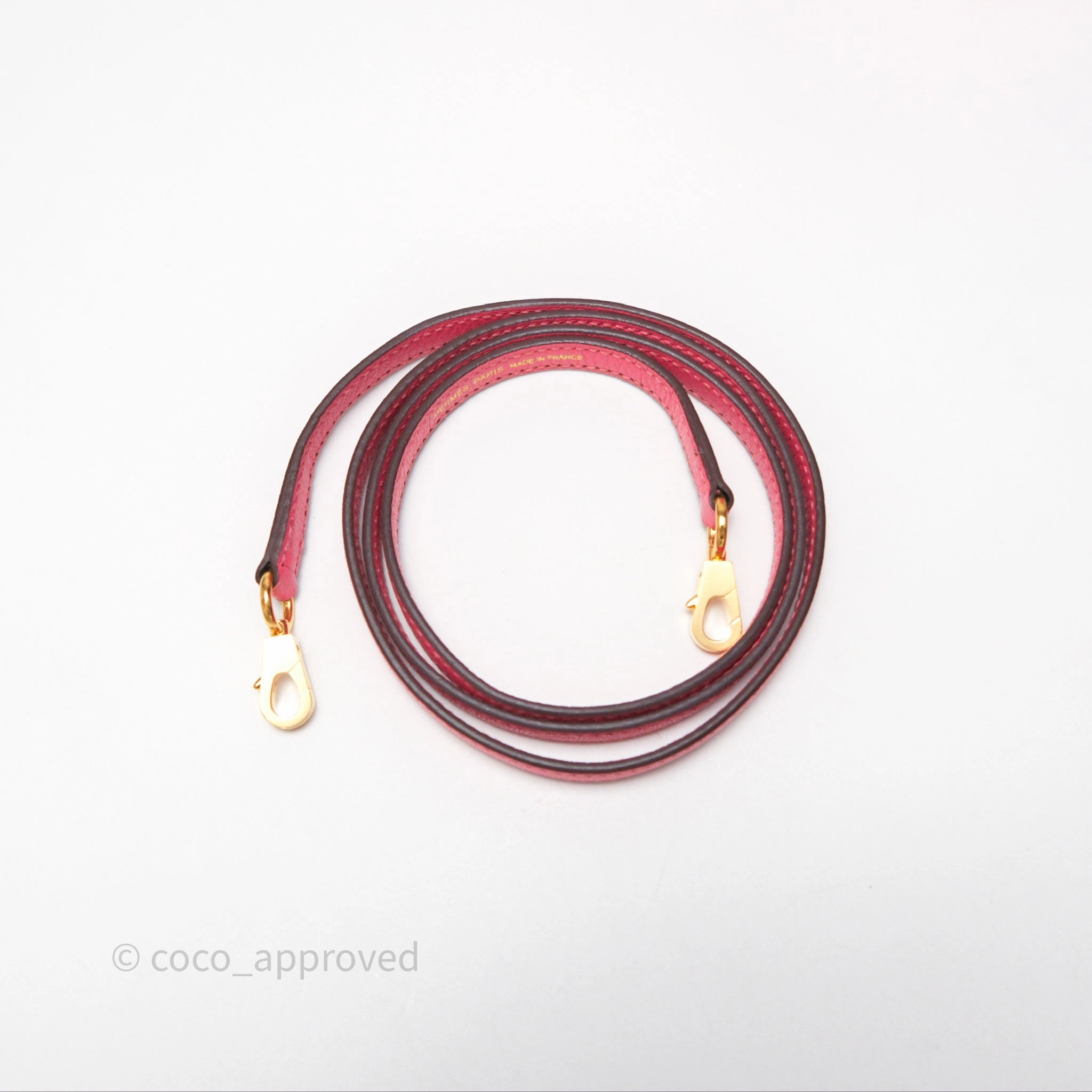 - DM/Email To Purchase - Herms Mini Kelly II Rose Lipstick U5 Chevre Mysore Gold Hardware