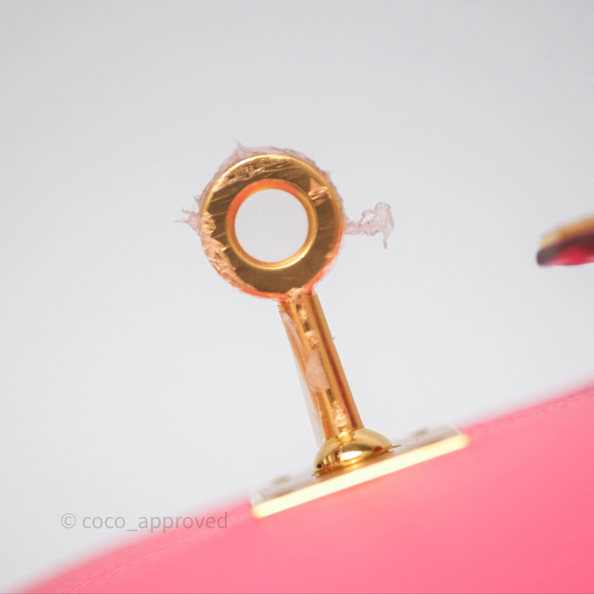 - DM/Email To Purchase - Herms Mini Kelly II Rose Lipstick U5 Chevre Mysore Gold Hardware