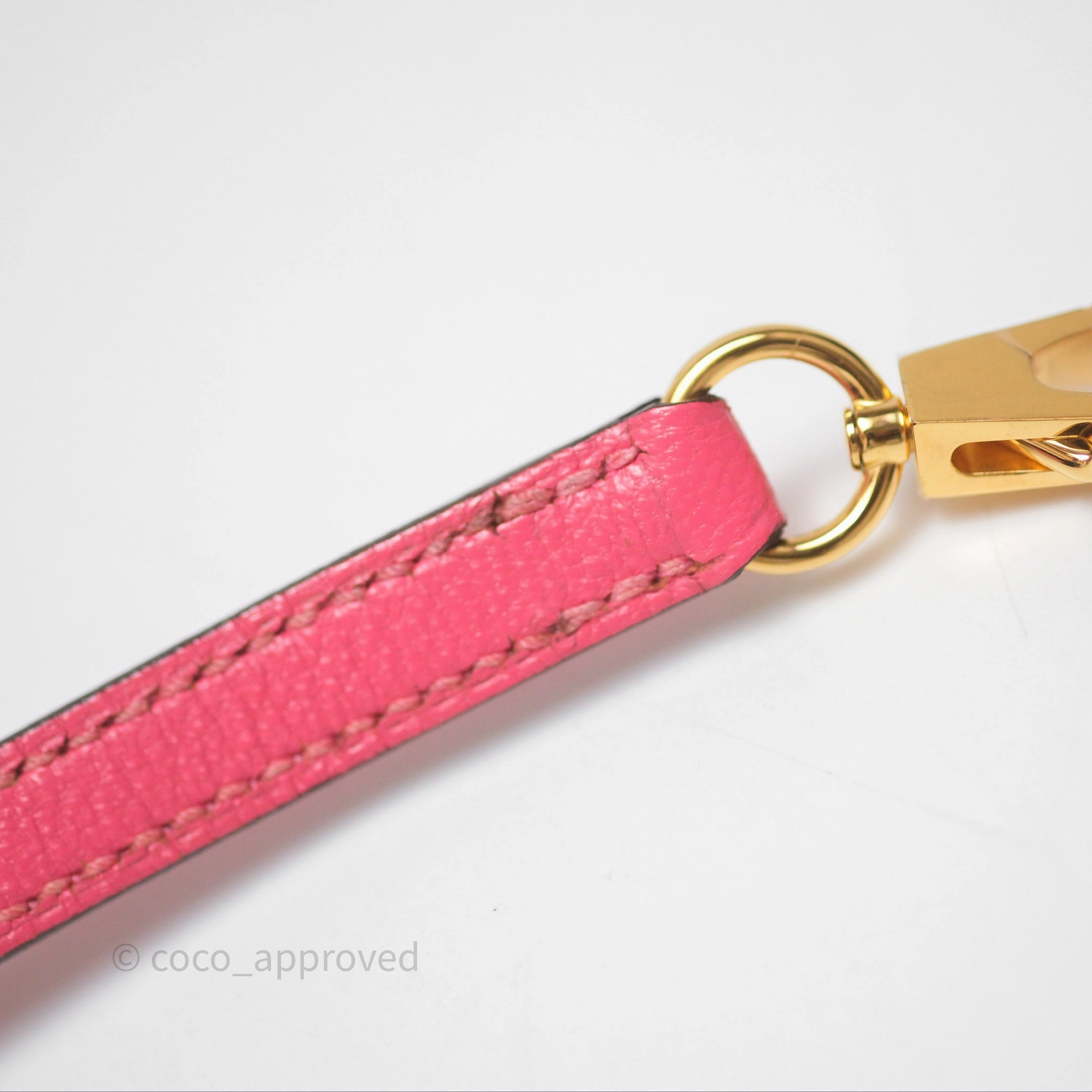 - DM/Email To Purchase - Herms Mini Kelly II Rose Lipstick U5 Chevre Mysore Gold Hardware