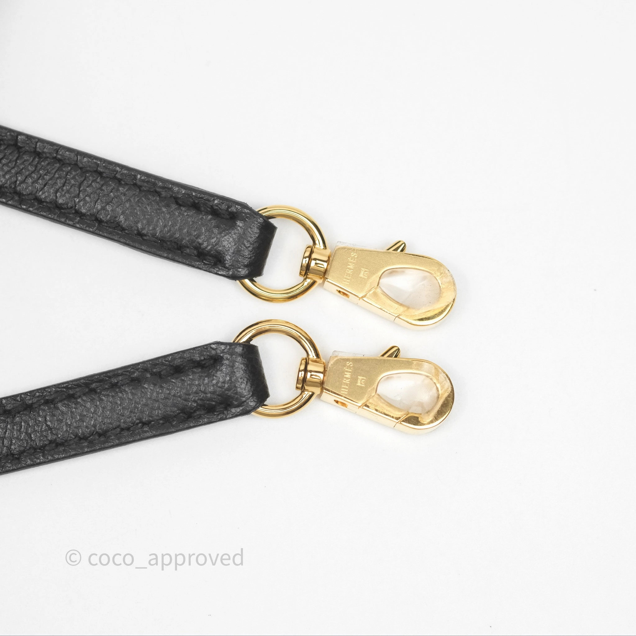 - DM/Email To Purchase - Herms Mini Kelly II Touch Noir 89 Croc Gold Hardware