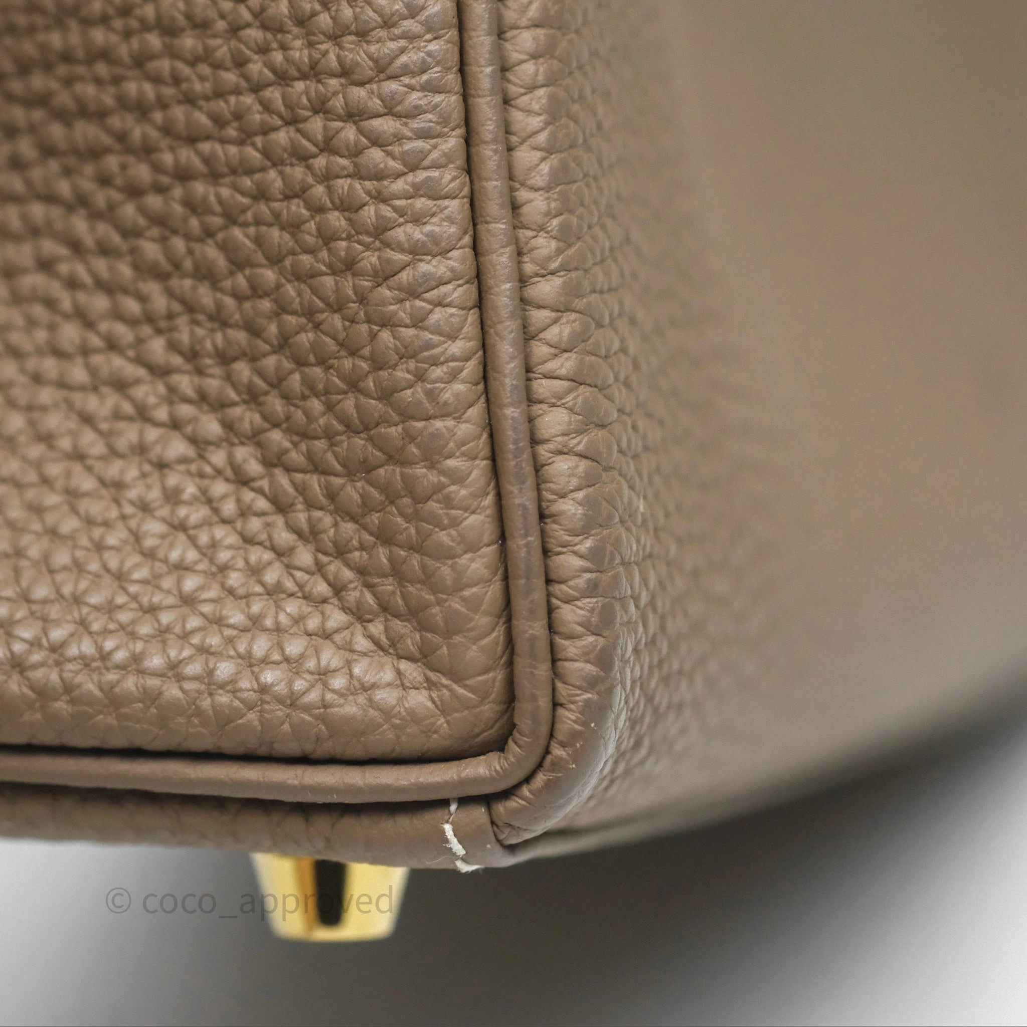 - DM/Email To Purchase - Herms Retourne Kelly 25 Etoupe 18 Togo Gold Hardware