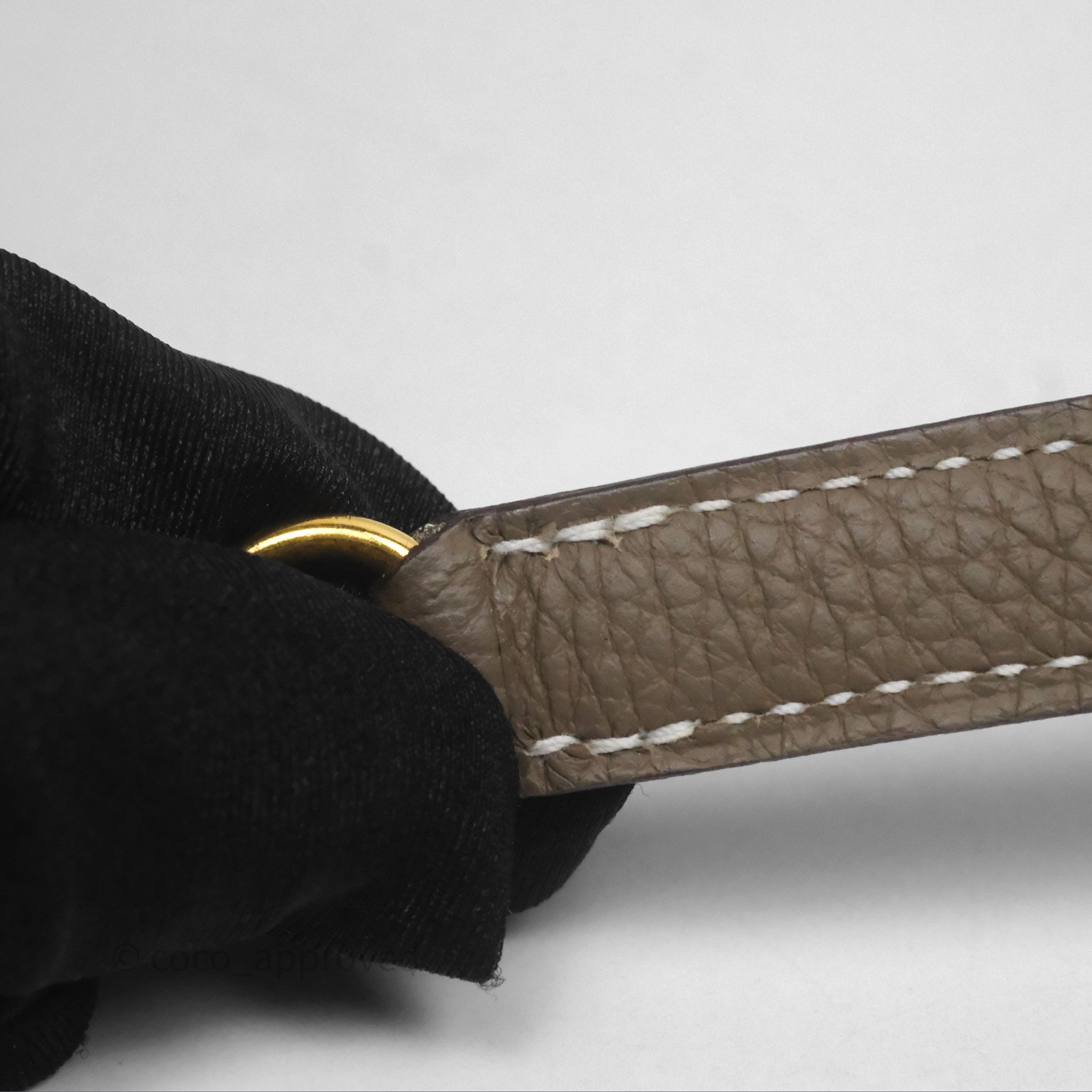 - DM/Email To Purchase - Herms Retourne Kelly 25 Etoupe 18 Togo Gold Hardware