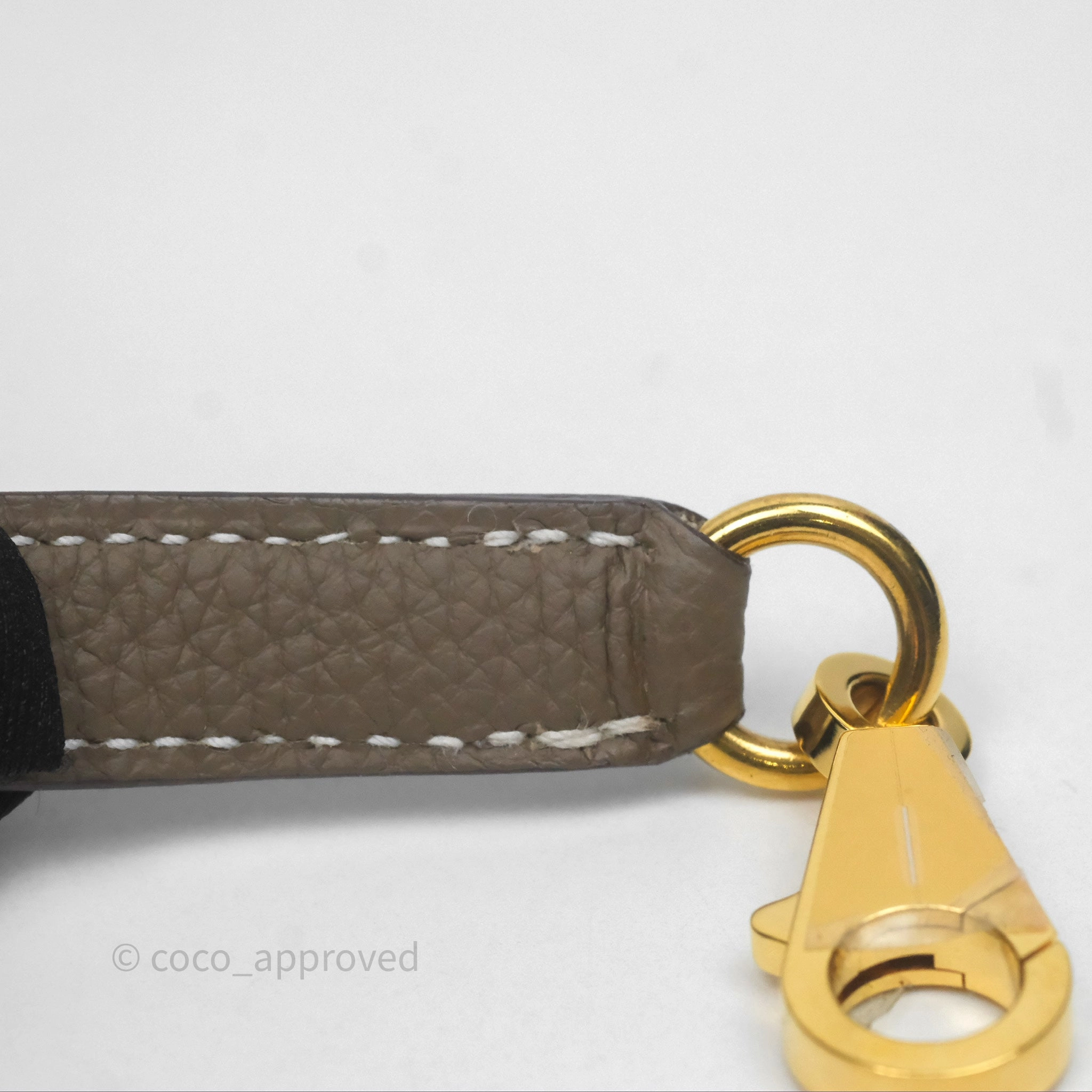 - DM/Email To Purchase - Herms Retourne Kelly 25 Etoupe 18 Togo Gold Hardware