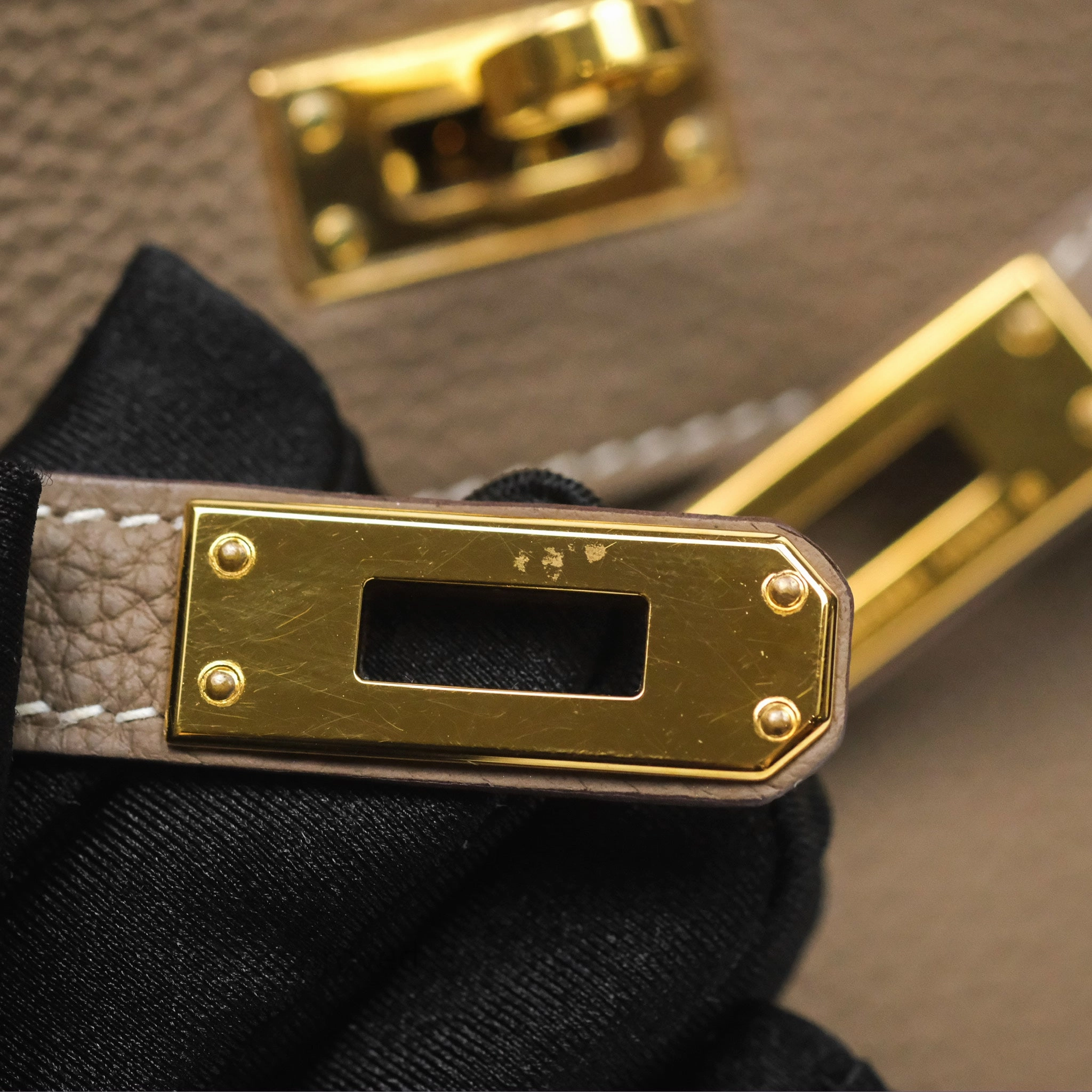 - DM/Email To Purchase - Herms Retourne Kelly 25 Etoupe 18 Togo Gold Hardware