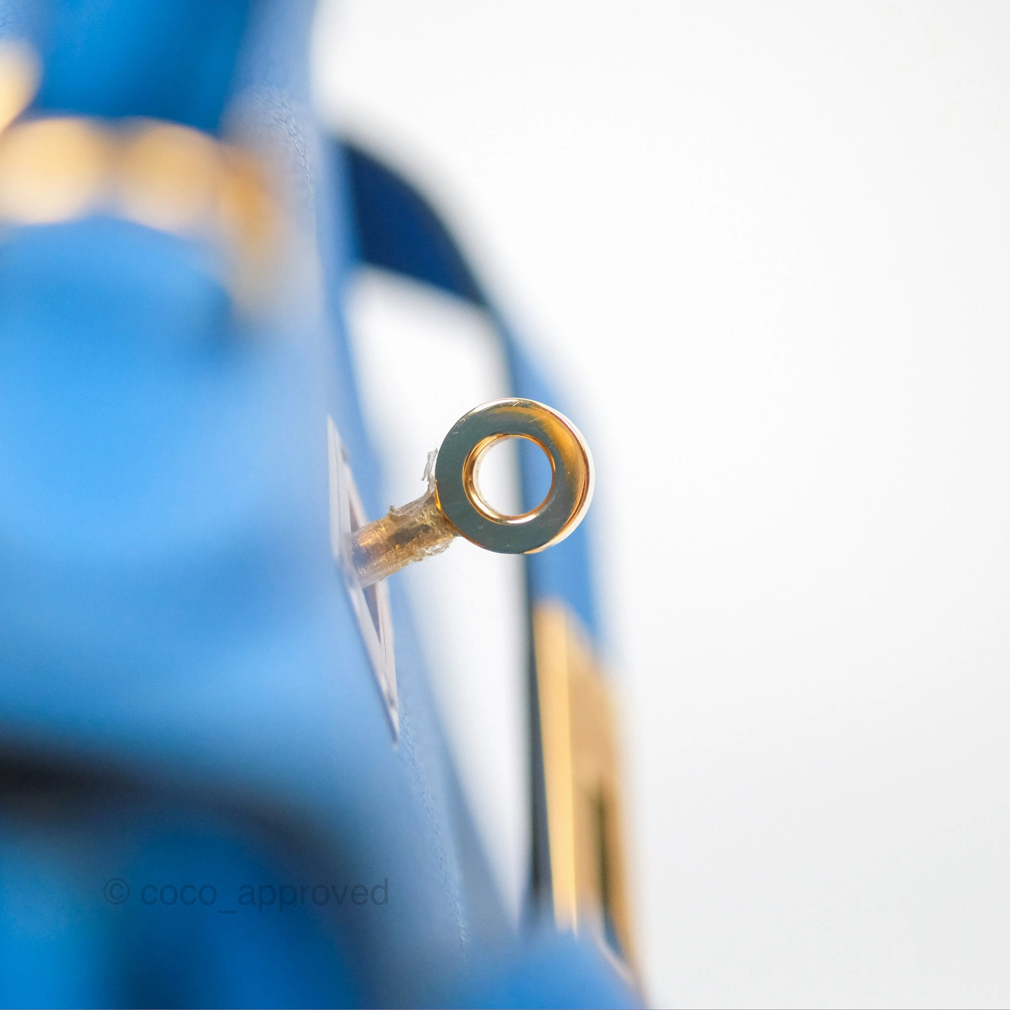 - DM/Email To Purchase - Herms Retourne Kelly 28 Blue Evercolor Gold Hardware