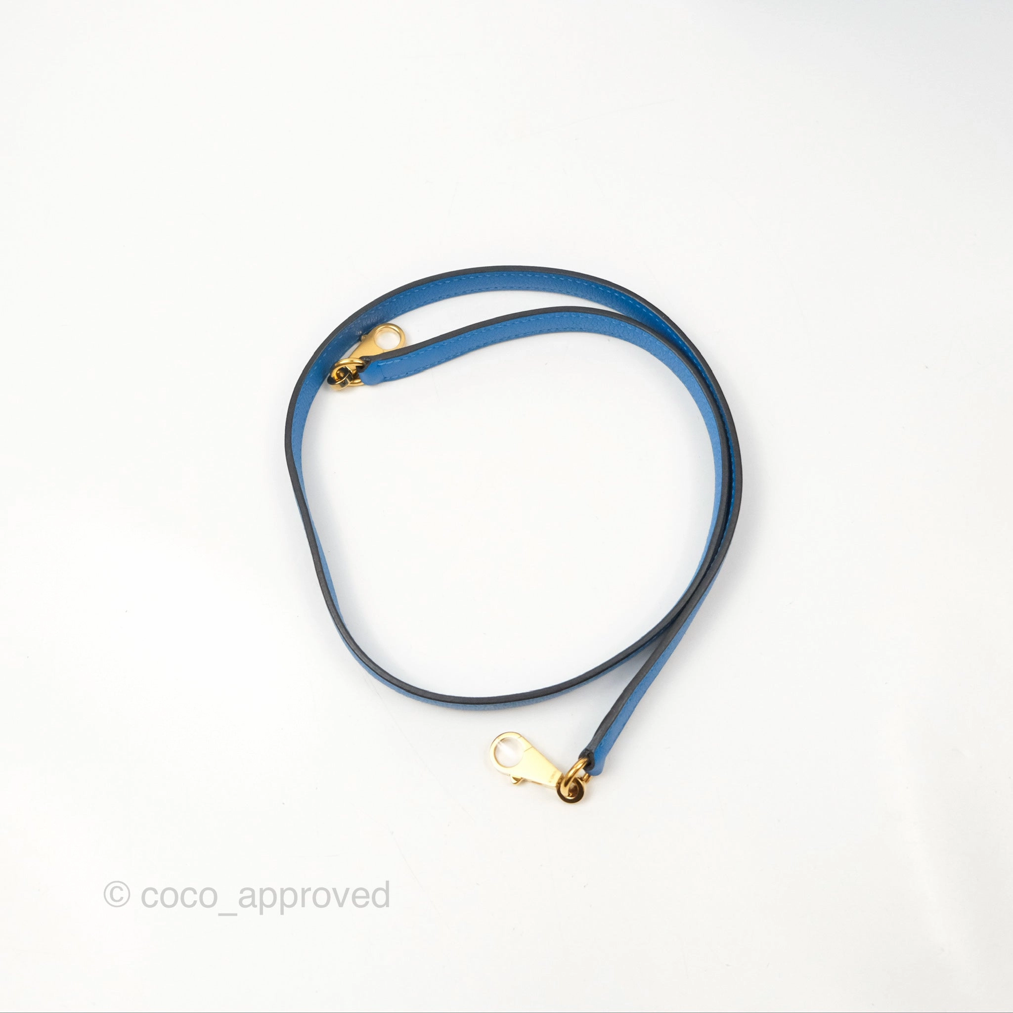 - DM/Email To Purchase - Herms Retourne Kelly 28 Blue Evercolor Gold Hardware