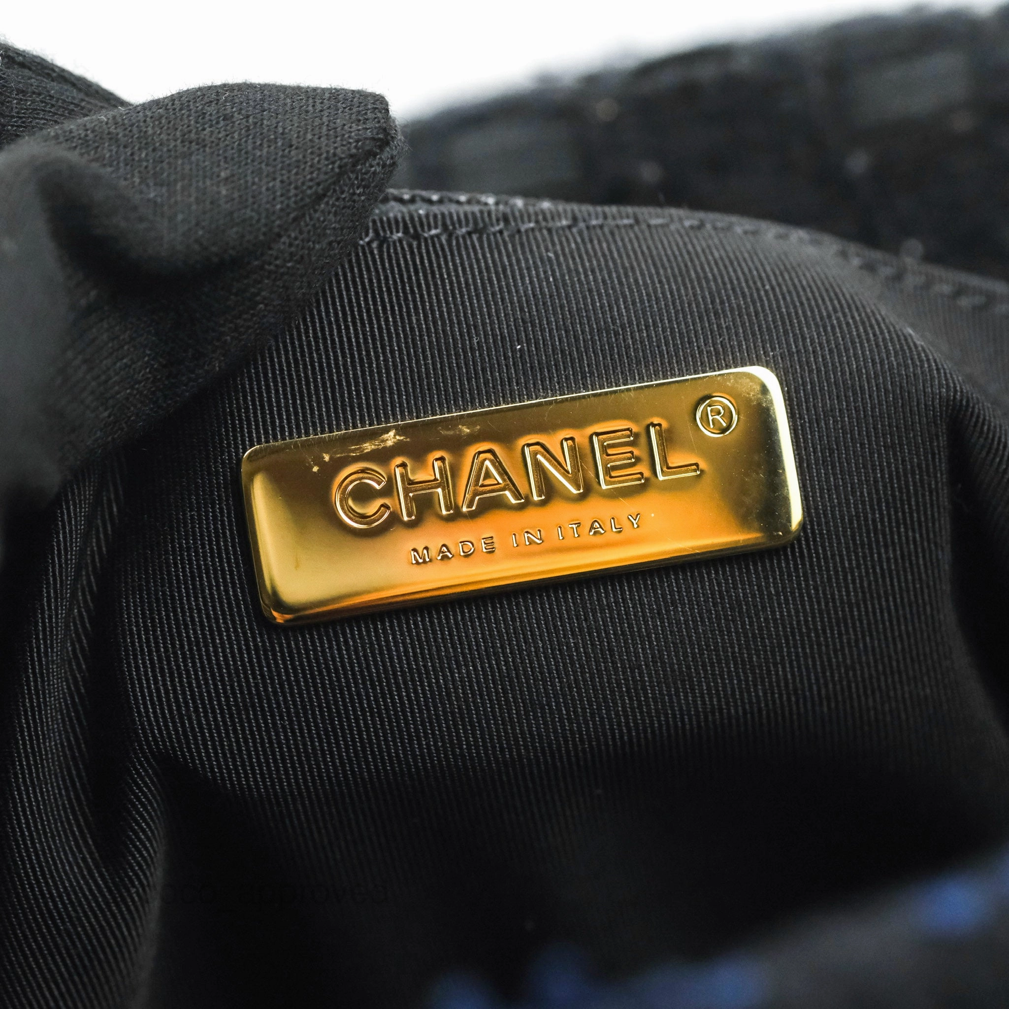 Chanel 19 Maxi Flap Bag Black Tweed Mixed Hardware