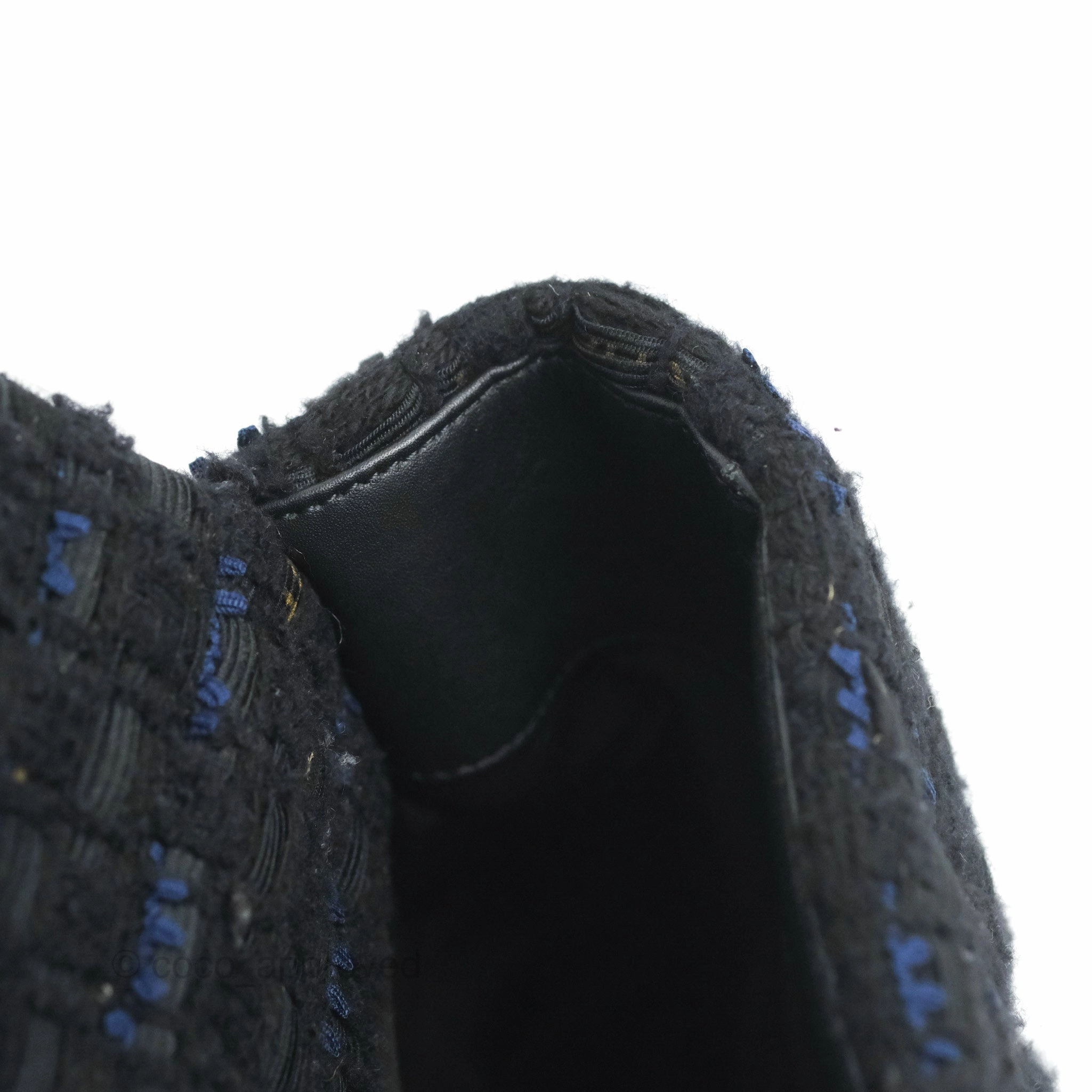 Chanel 19 Maxi Flap Bag Black Tweed Mixed Hardware