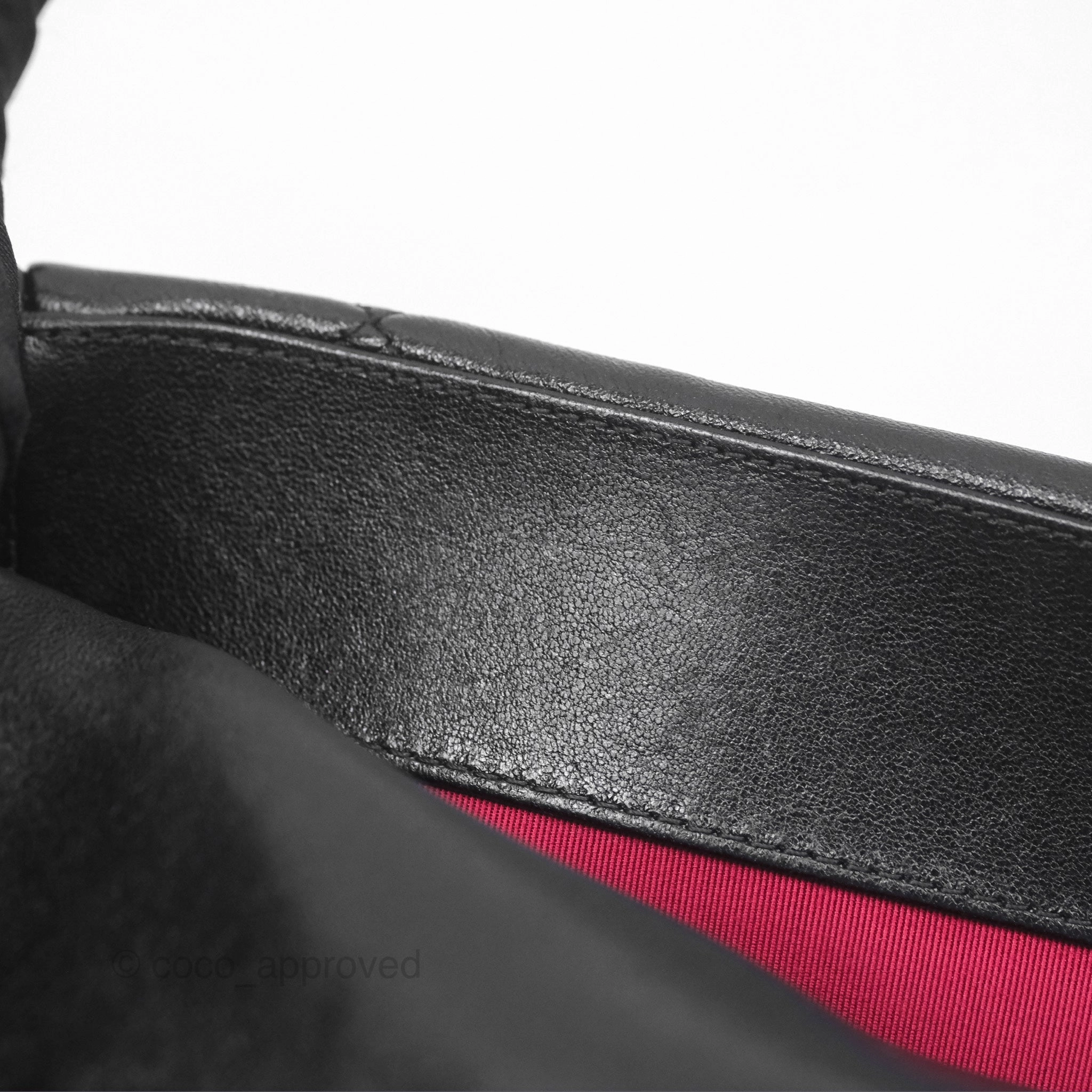 Chanel 19 Medium Black Goatskin Mixed Hardware