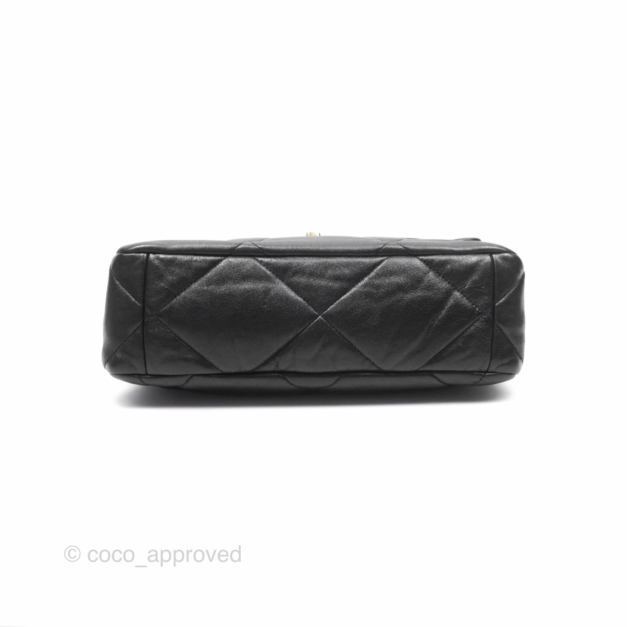 Chanel 19 Medium Black Goatskin Mixed Hardware