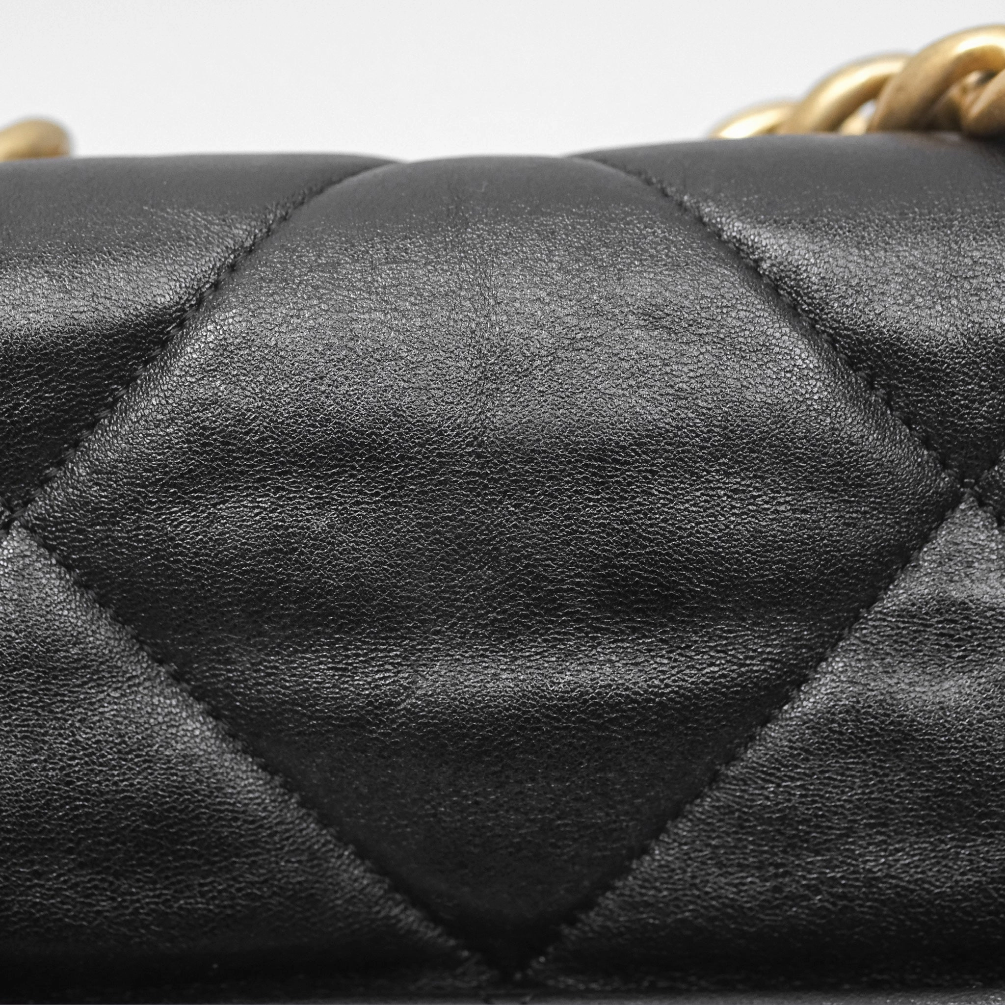 Chanel 19 Medium Black Goatskin Mixed Hardware