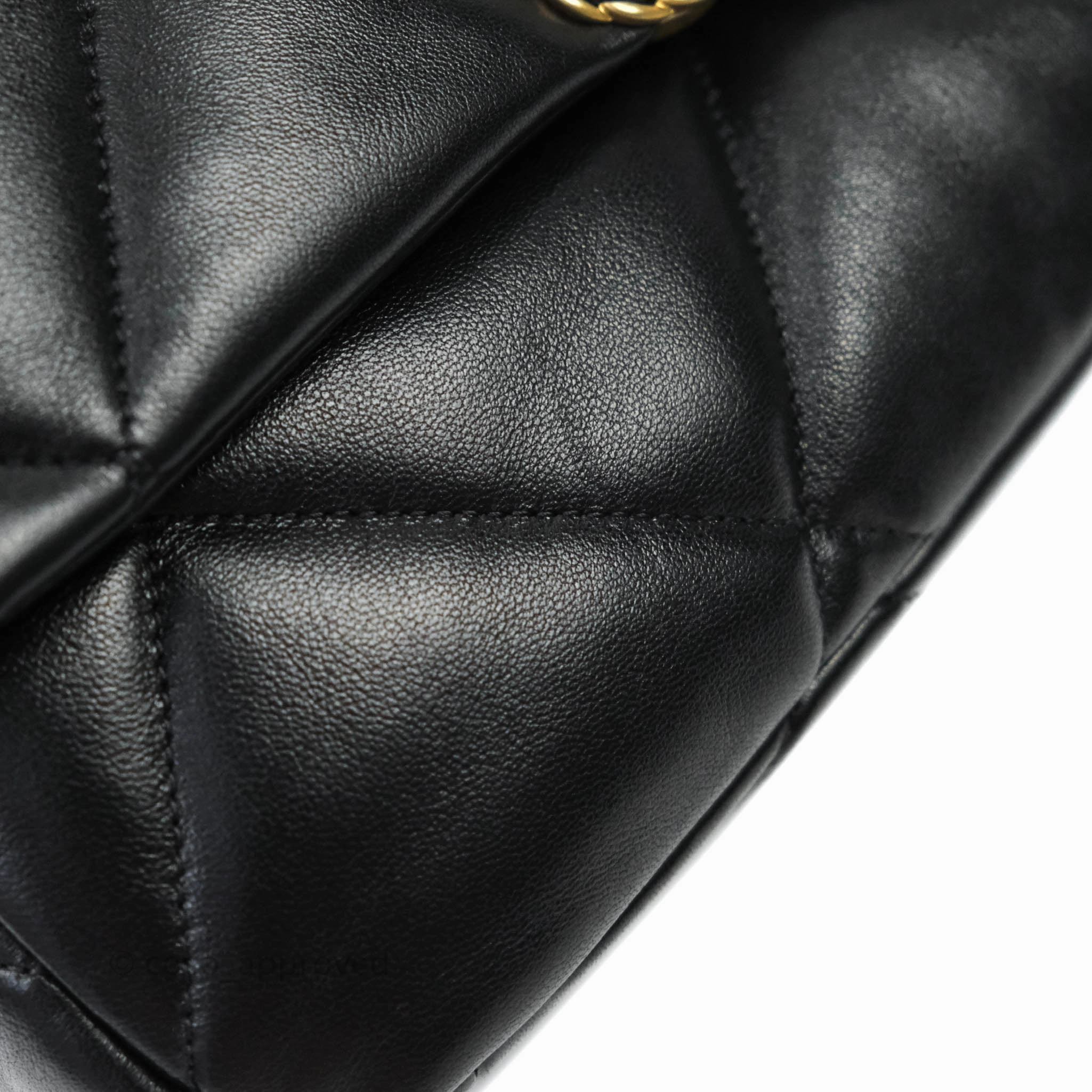 Chanel 19 Medium Black Mixed Hardware Goatskin