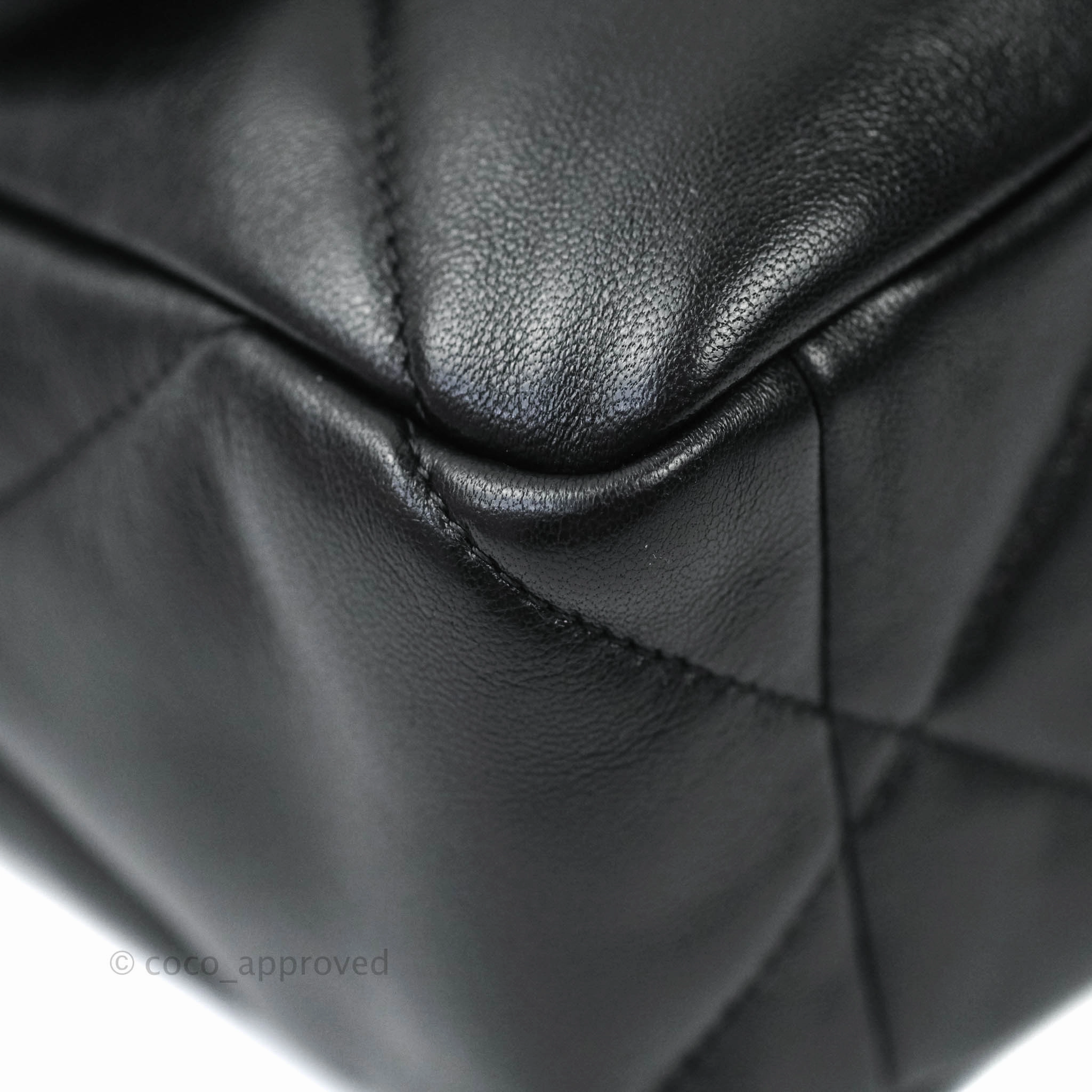 Chanel 19 Medium Black Mixed Hardware Goatskin
