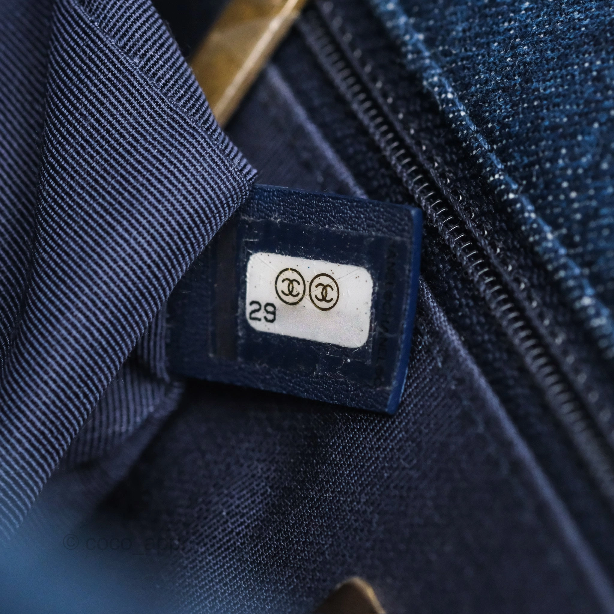 Chanel 19 Medium Dark Denim Mixed Hardware