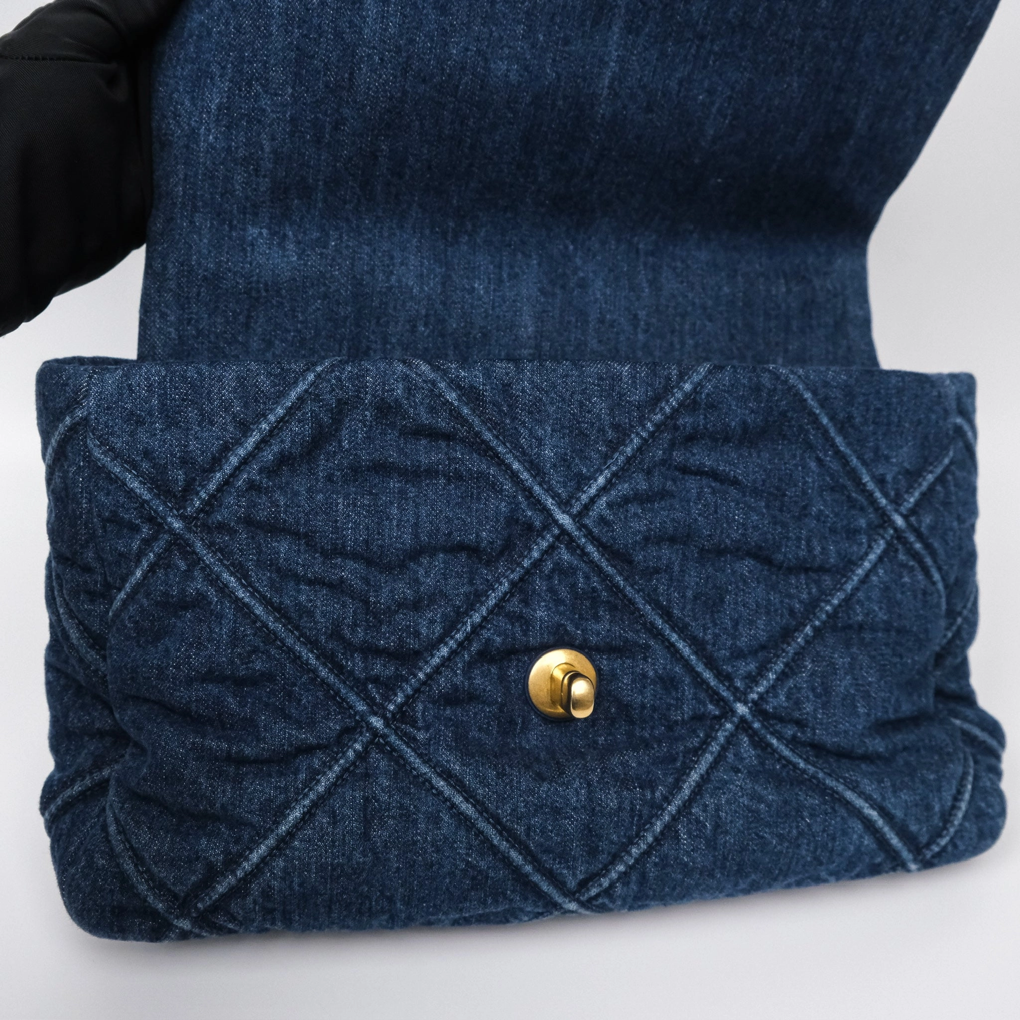 Chanel 19 Medium Dark Denim Mixed Hardware