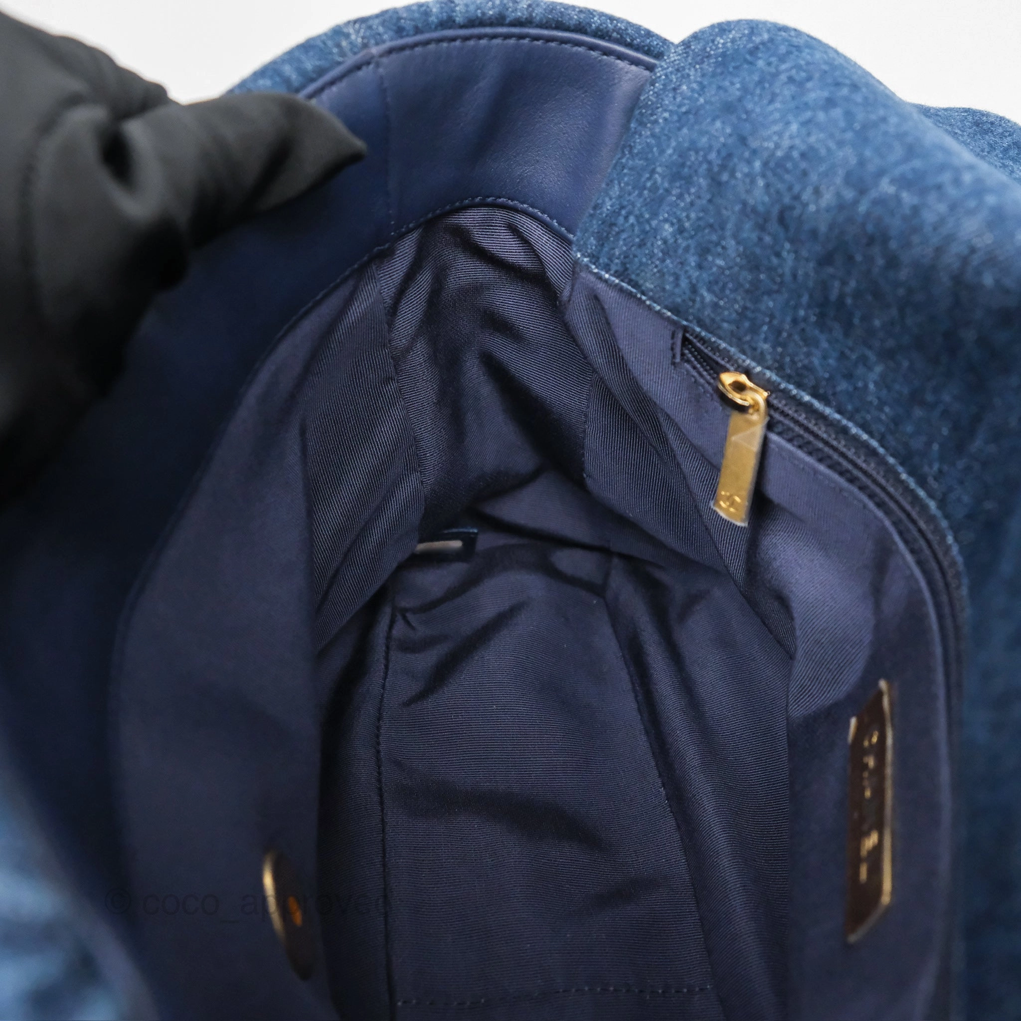 Chanel 19 Medium Dark Denim Mixed Hardware