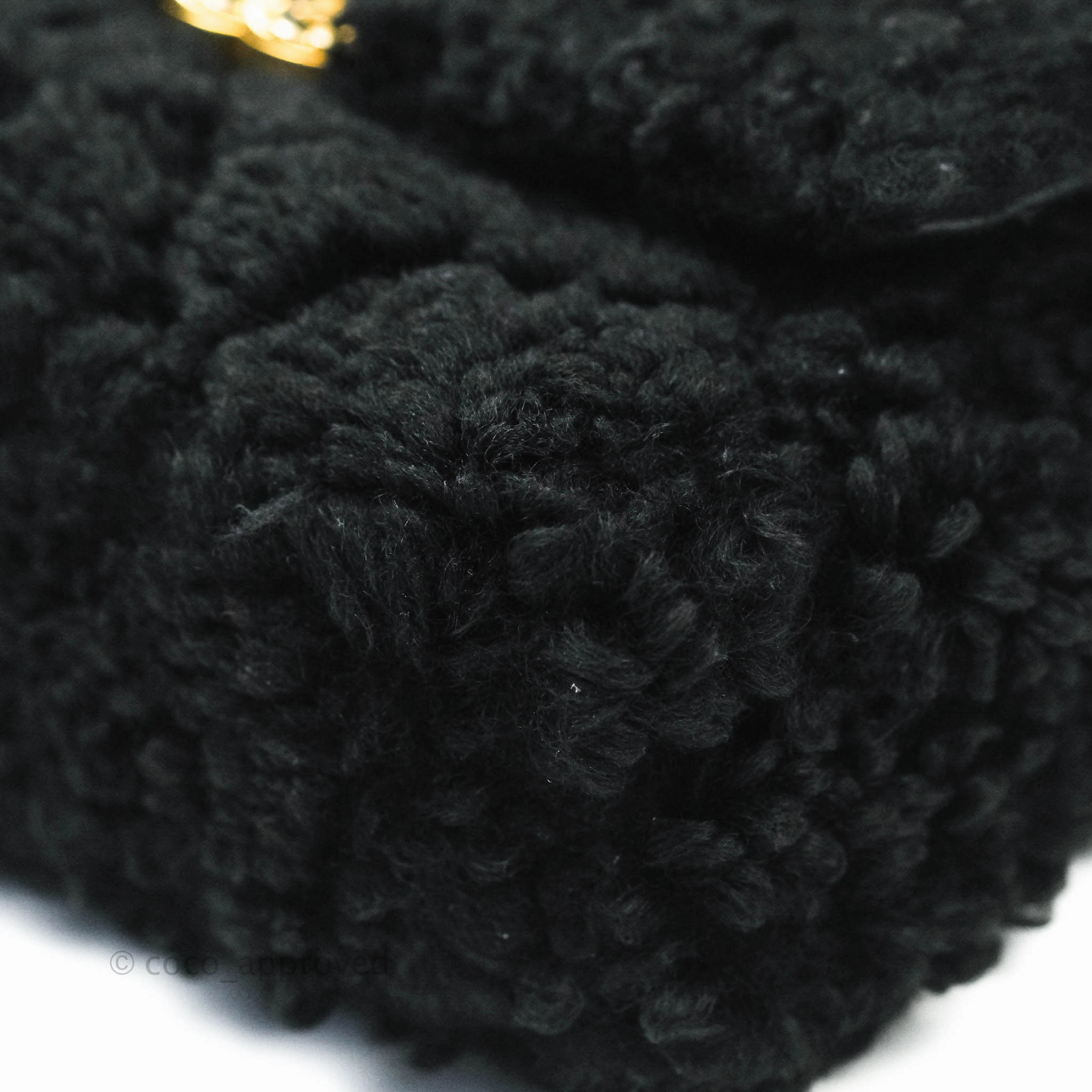 Chanel 19 Medium Shearling Black Mixed Hardware 20A