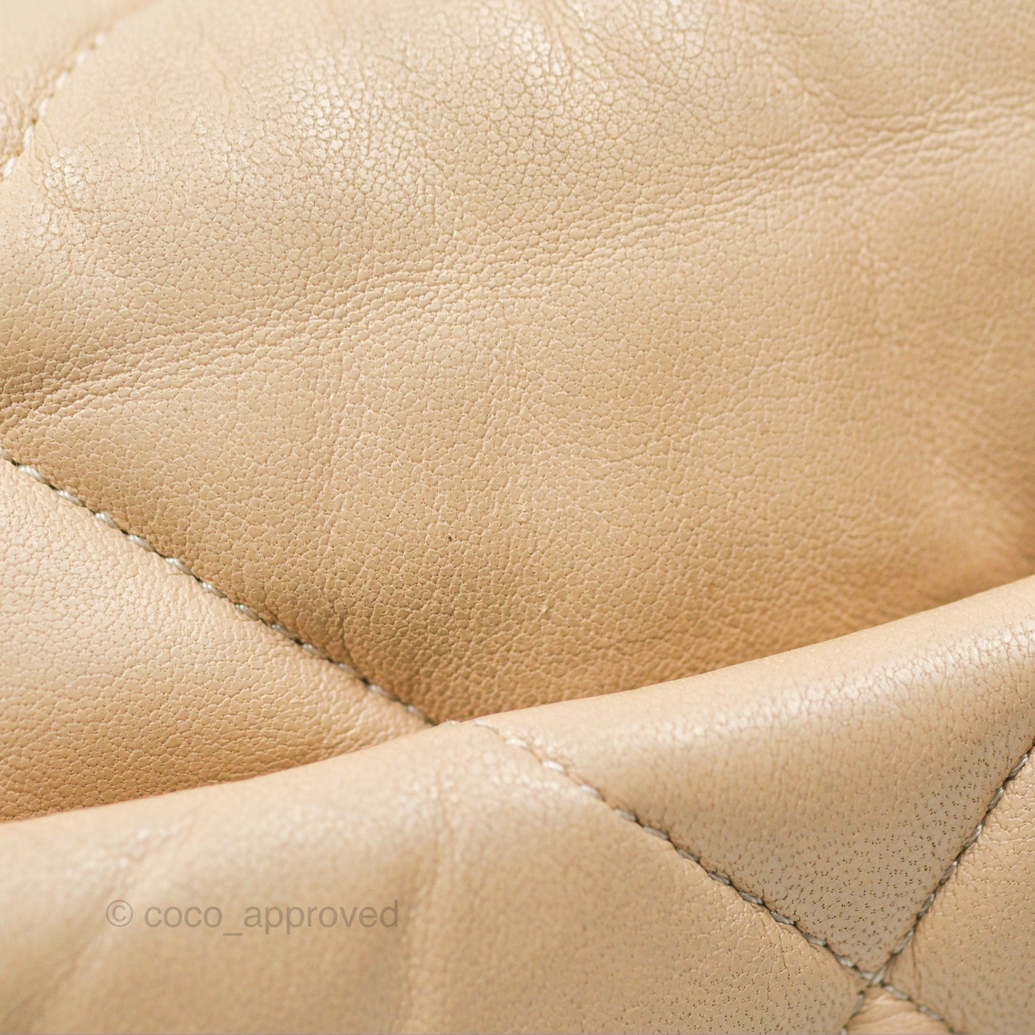 Chanel 19 Small Beige Goatskin Mixed Hardware
