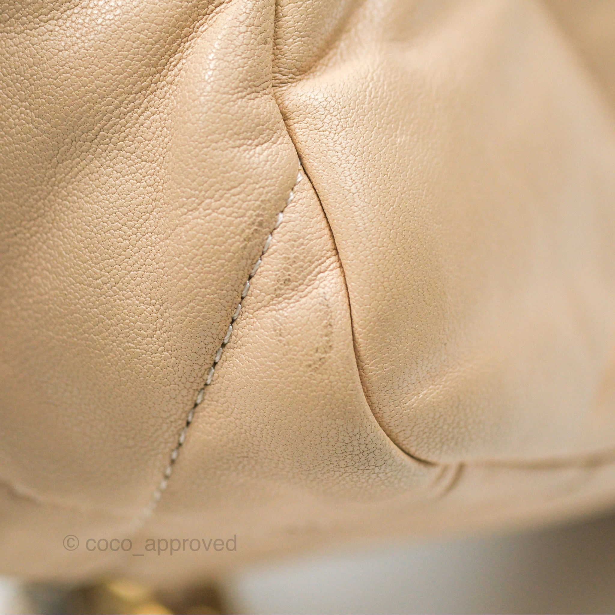 Chanel 19 Small Beige Goatskin Mixed Hardware