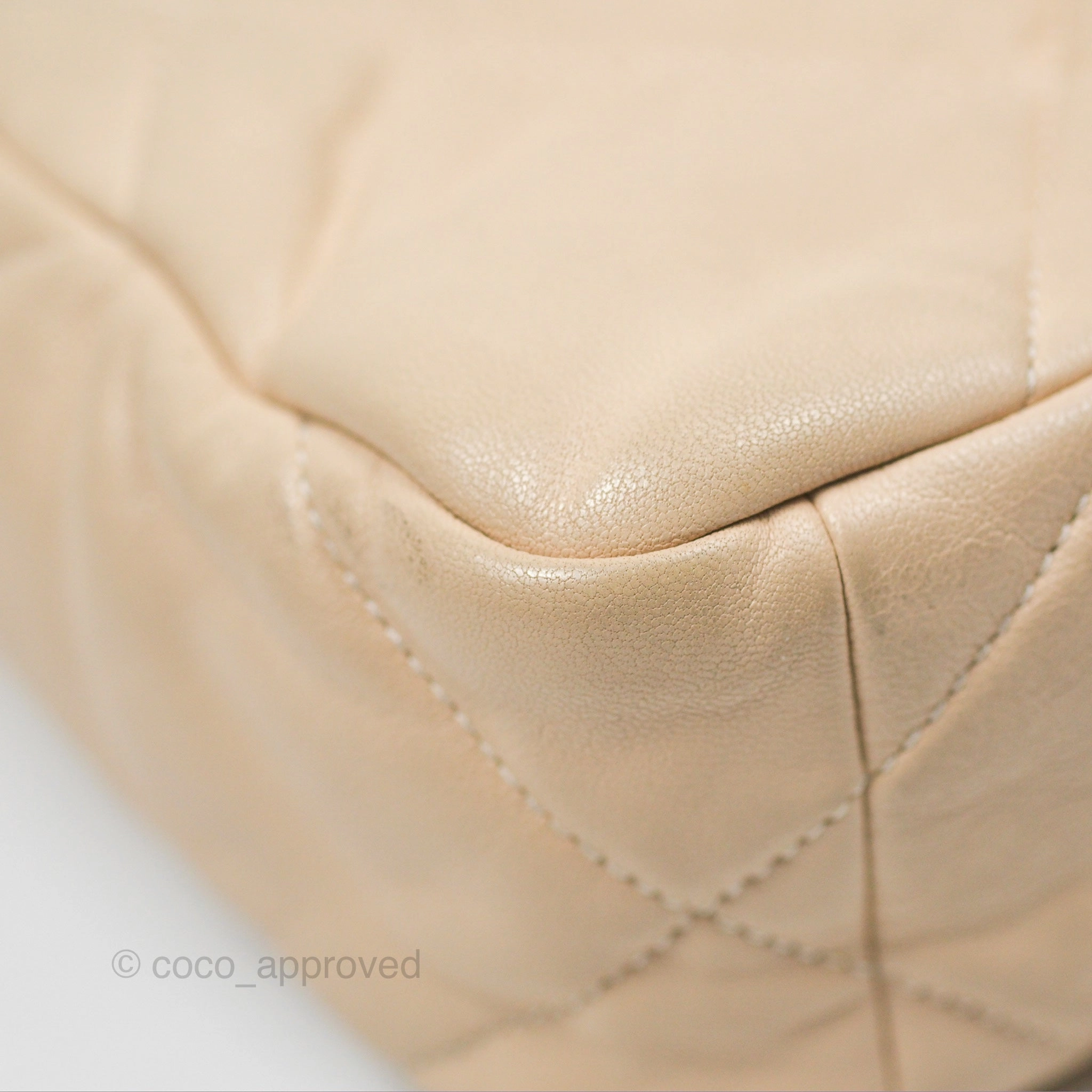 Chanel 19 Small Beige Goatskin Mixed Hardware