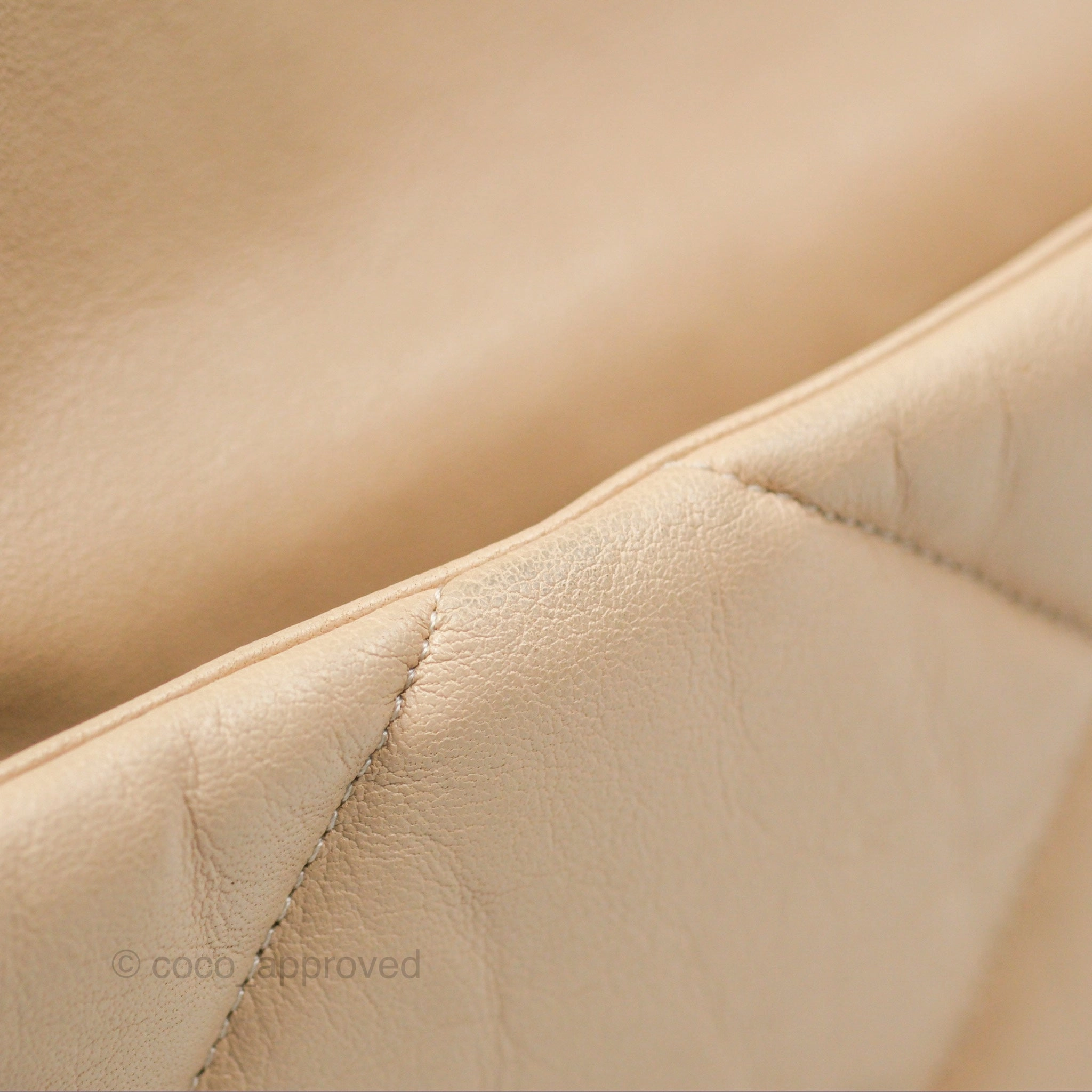 Chanel 19 Small Beige Goatskin Mixed Hardware