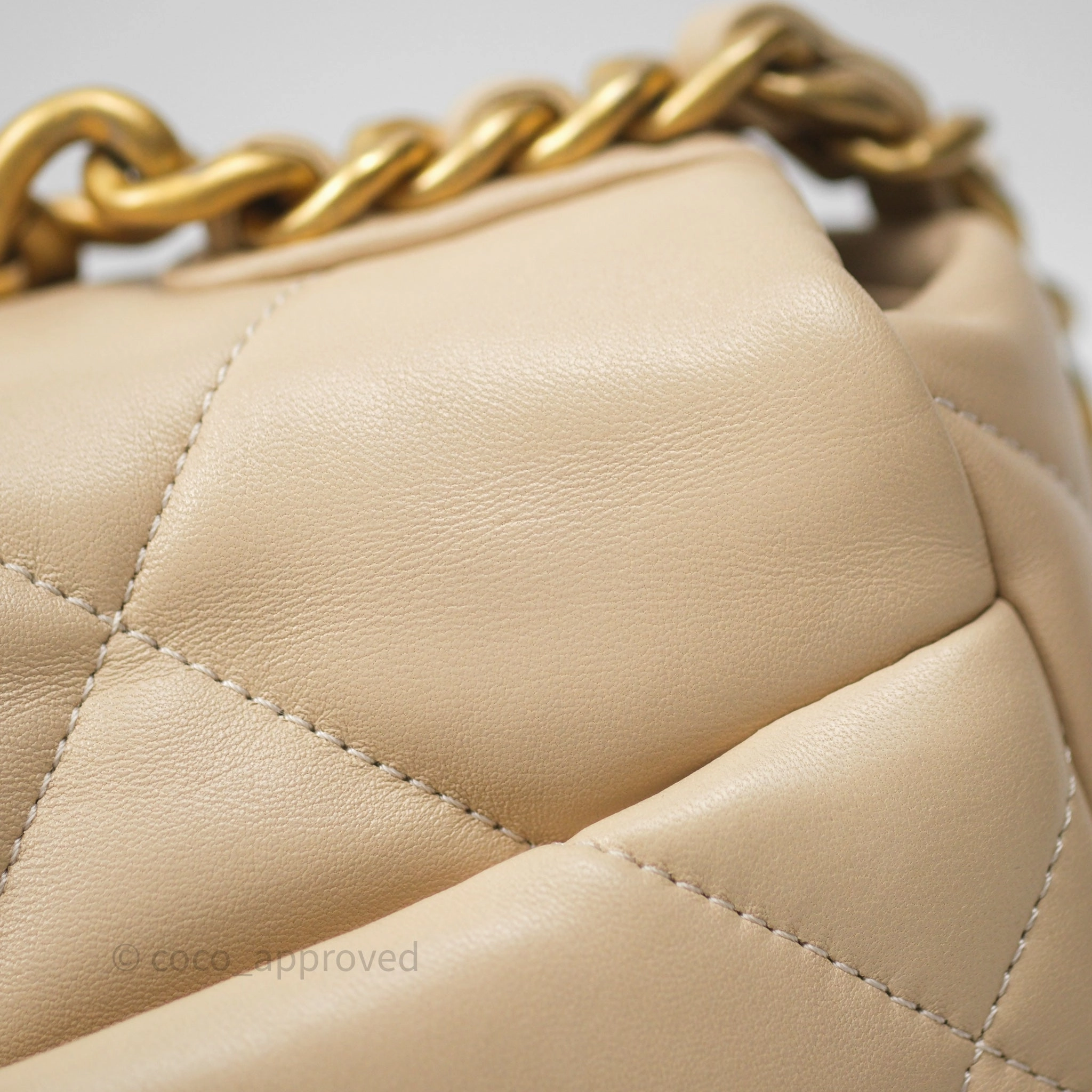 Chanel 19 Small Beige Mixed Hardware