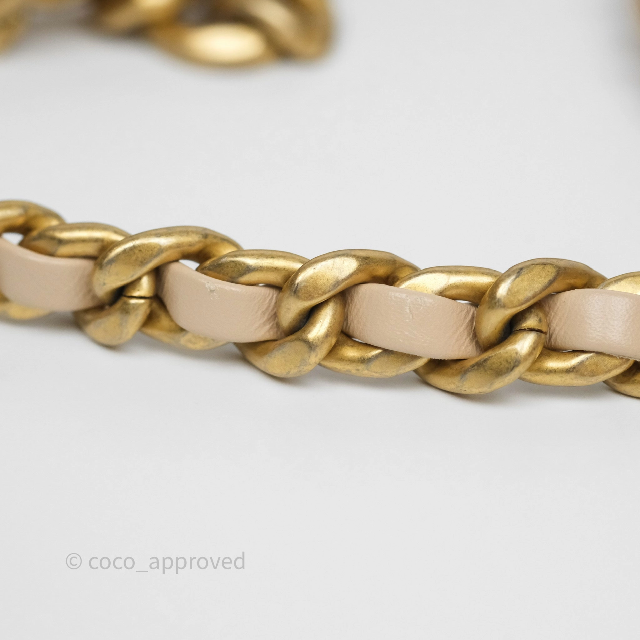 Chanel 19 Small Beige Mixed Hardware