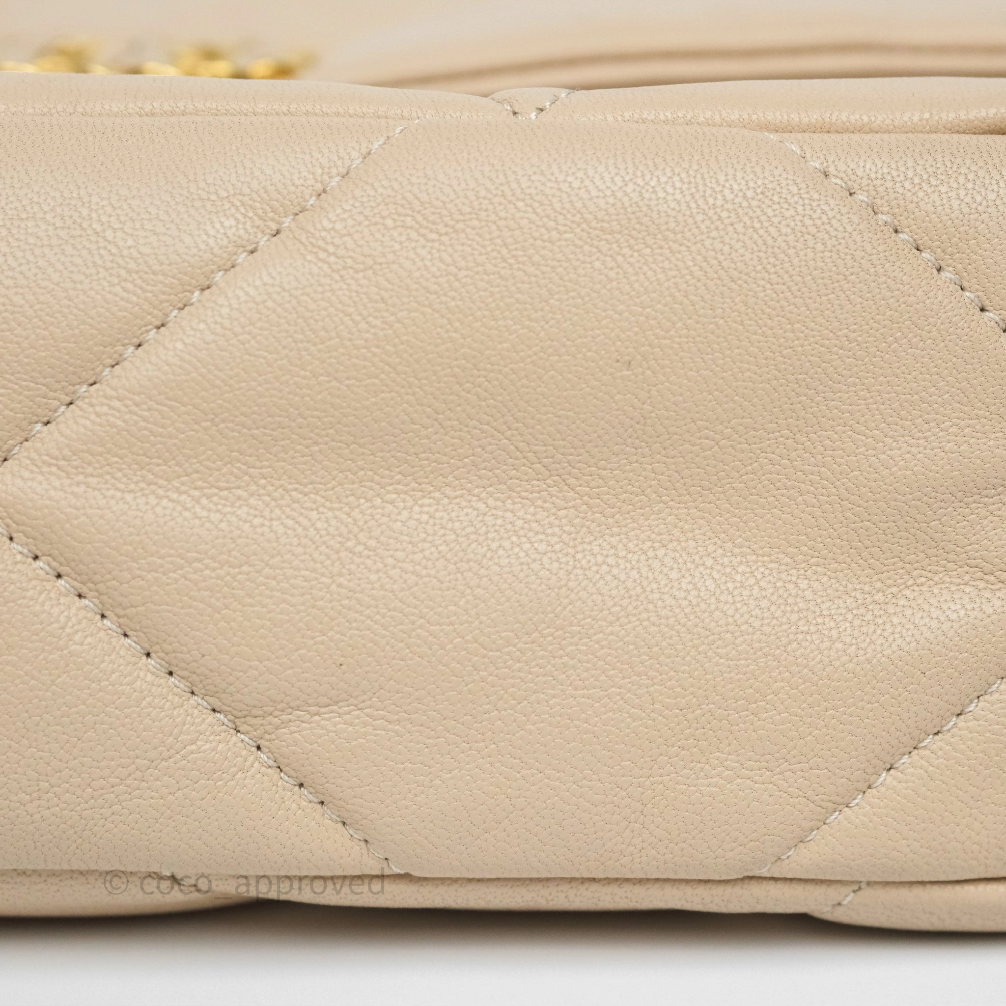 Chanel 19 Small Beige Mixed Hardware