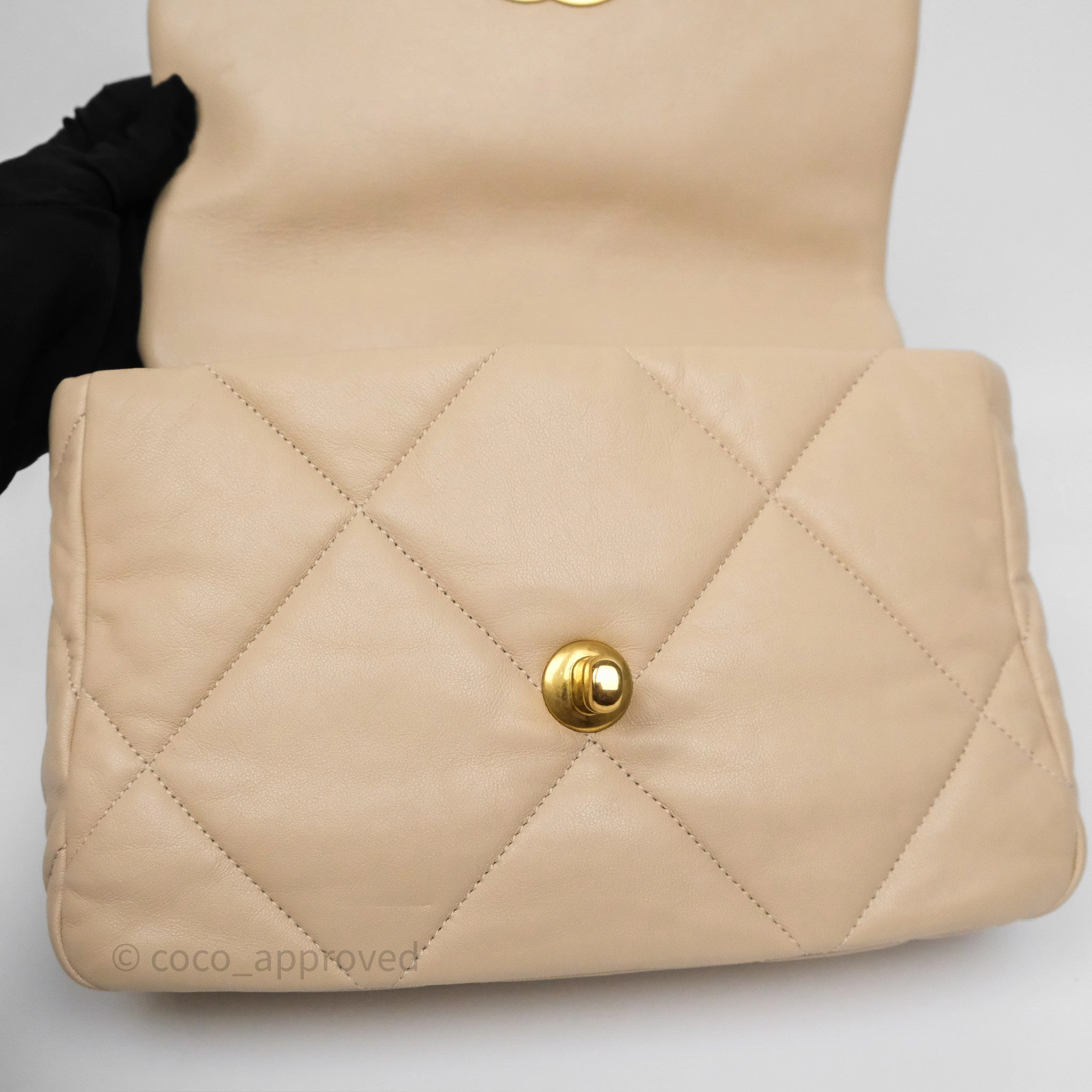 Chanel 19 Small Beige Mixed Hardware
