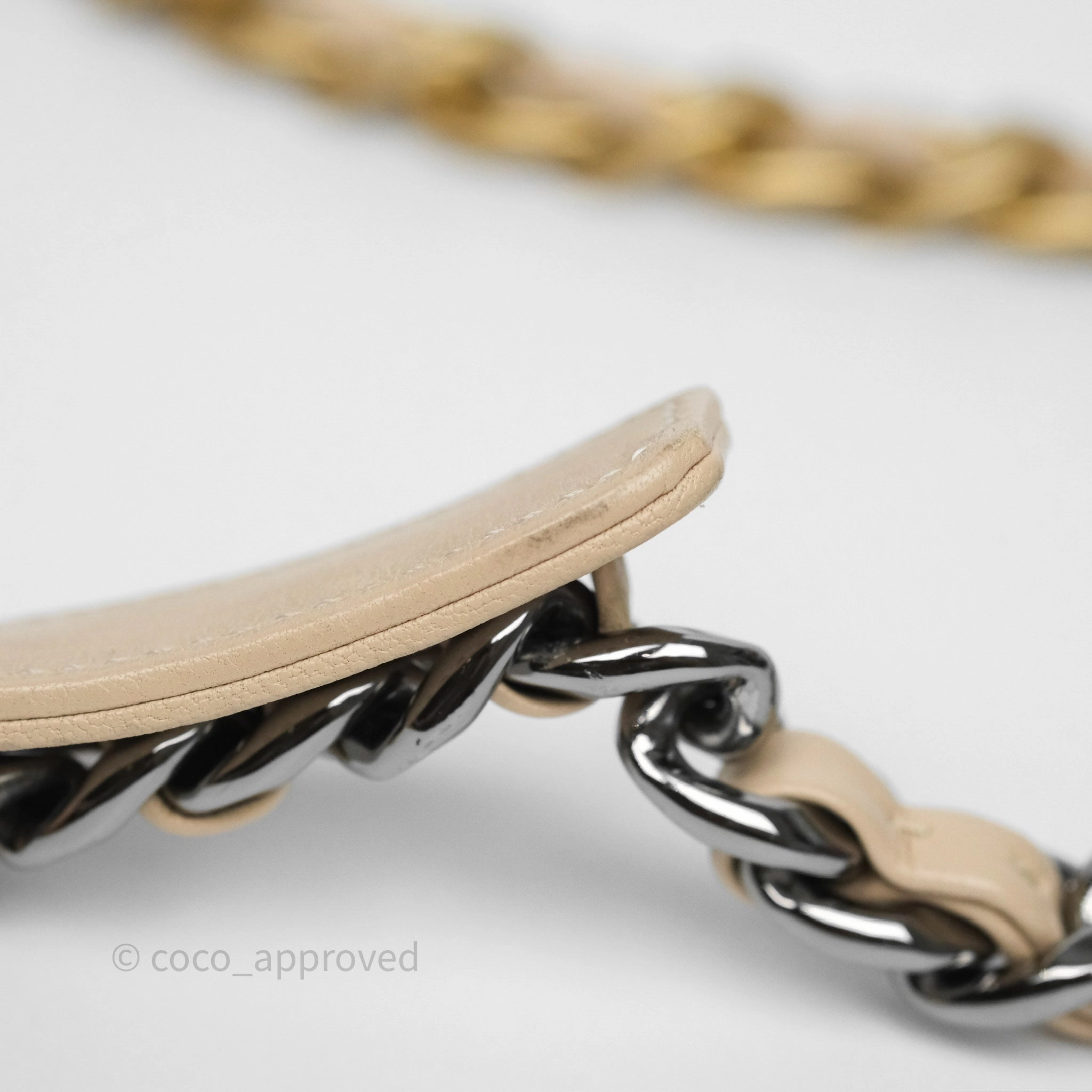 Chanel 19 Small Beige Mixed Hardware