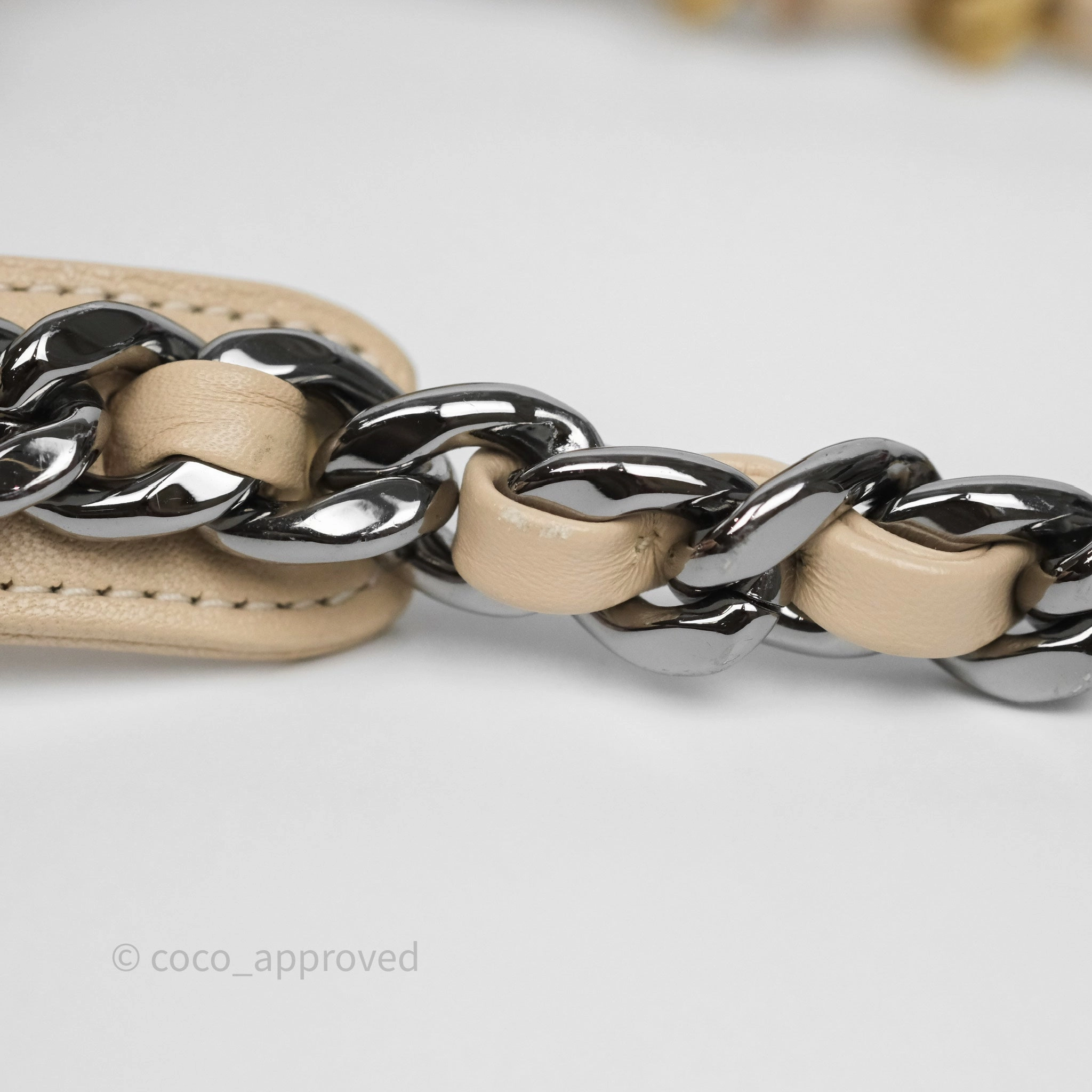 Chanel 19 Small Beige Mixed Hardware