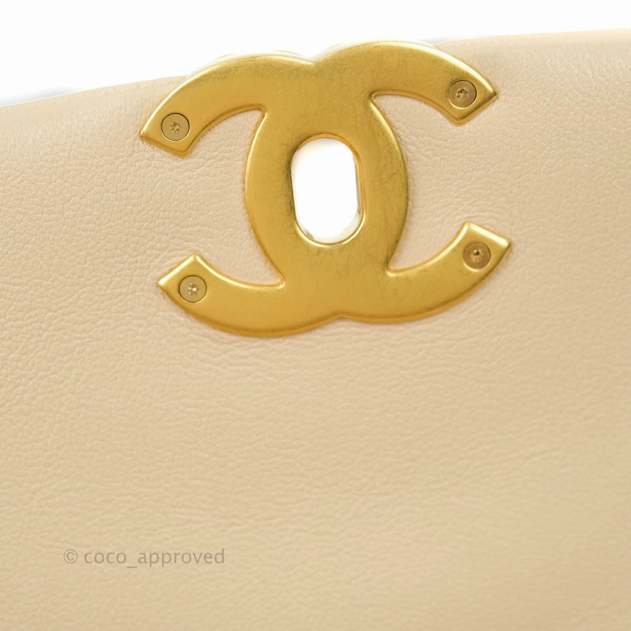 Chanel 19 Small Beige Mixed Hardware