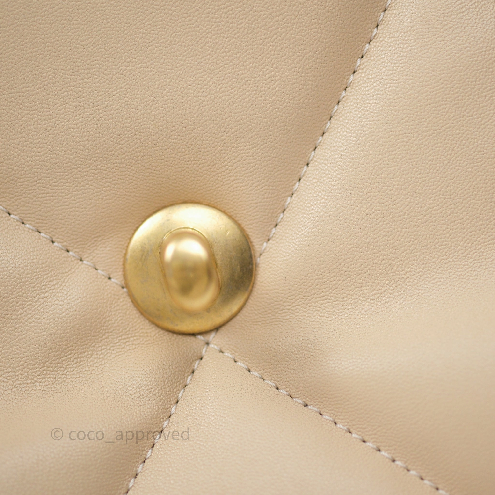 Chanel 19 Small Beige Mixed Hardware