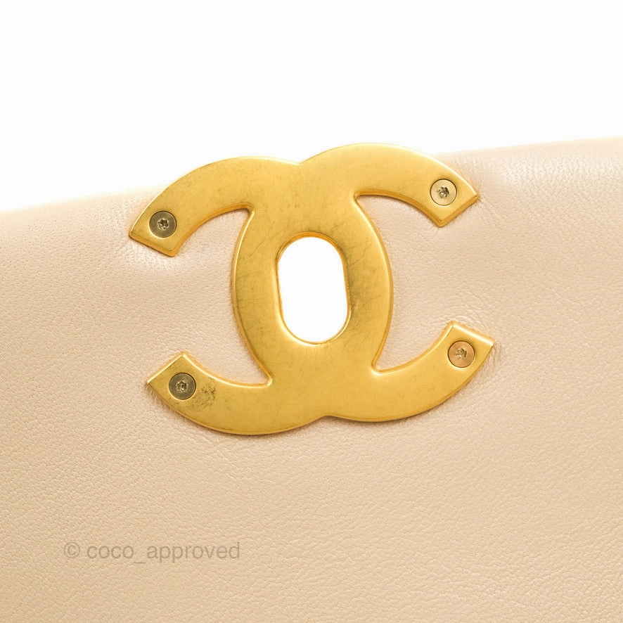 Chanel 19 Small Beige Mixed Hardware