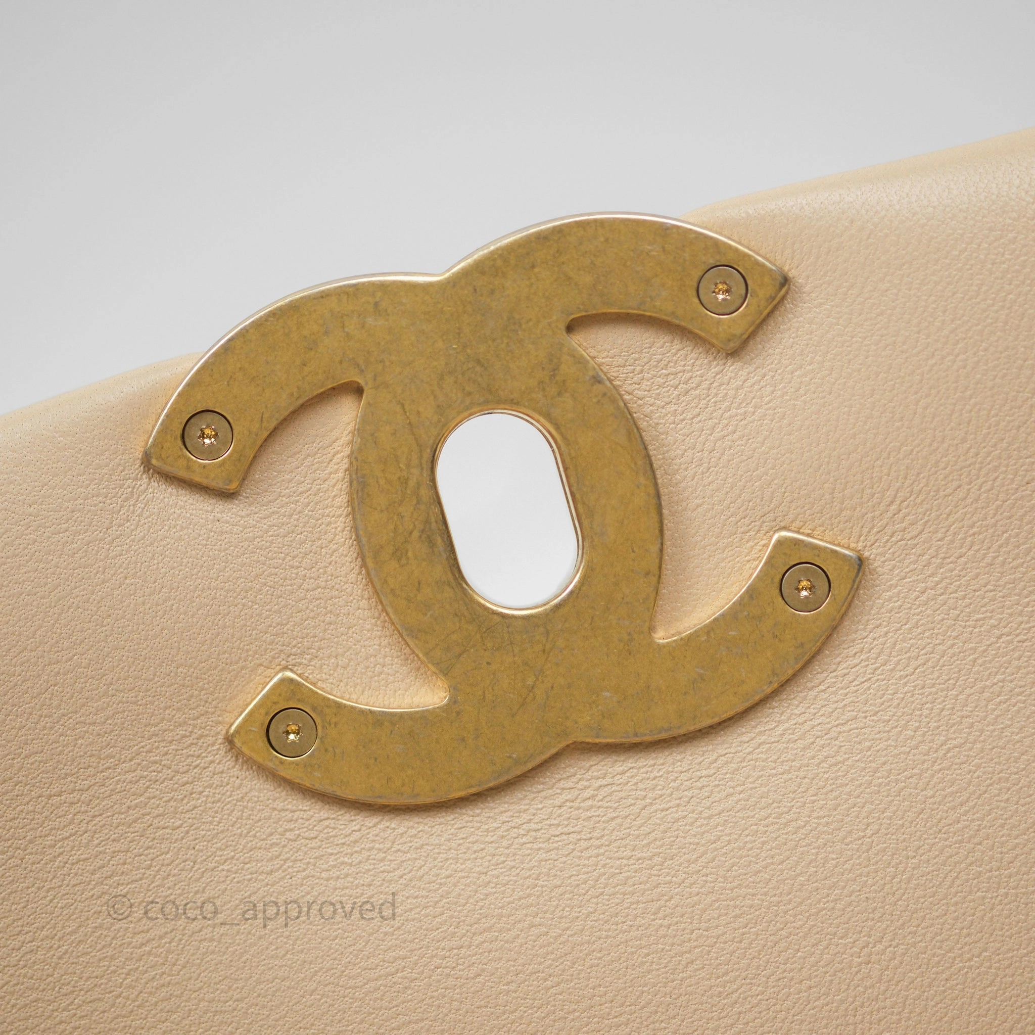 Chanel 19 Small Beige Mixed Hardware