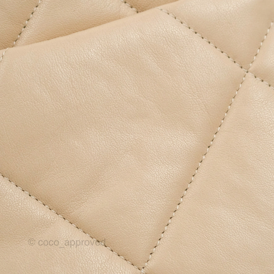 Chanel 19 Small Beige Mixed Hardware