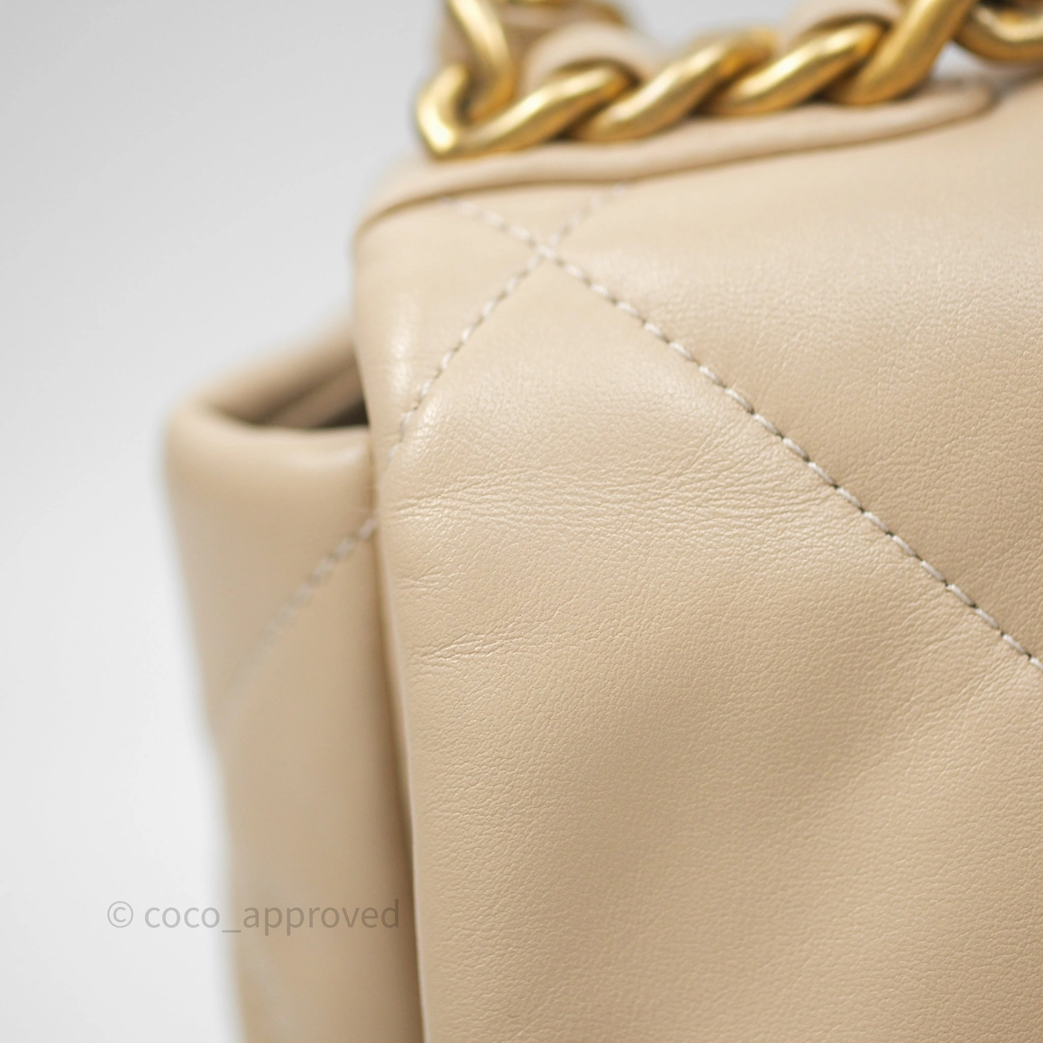 Chanel 19 Small Beige Mixed Hardware