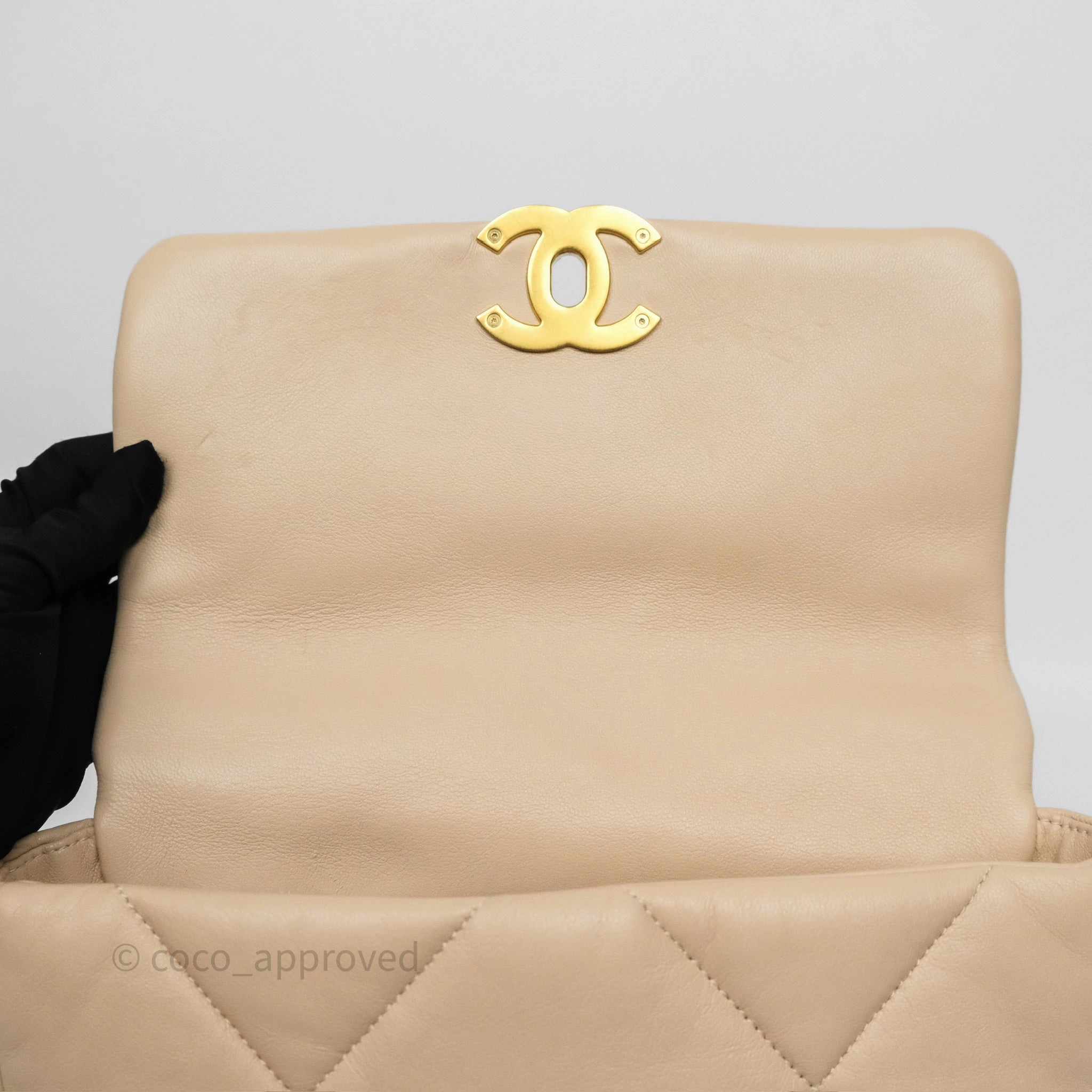 Chanel 19 Small Beige Mixed Hardware