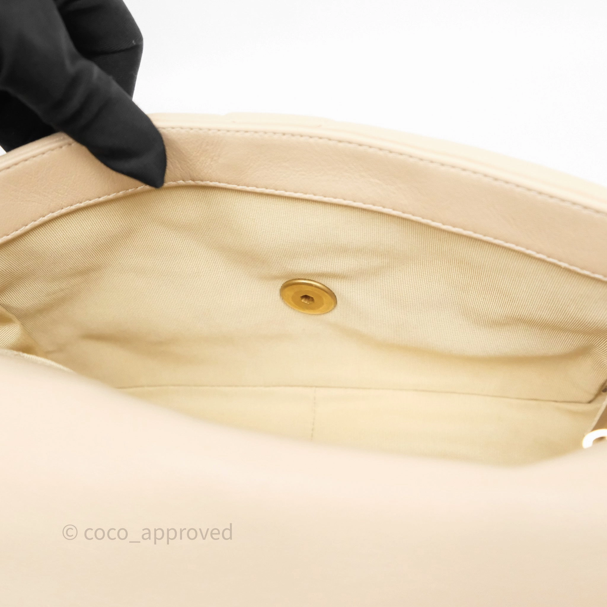 Chanel 19 Small Beige Mixed Hardware