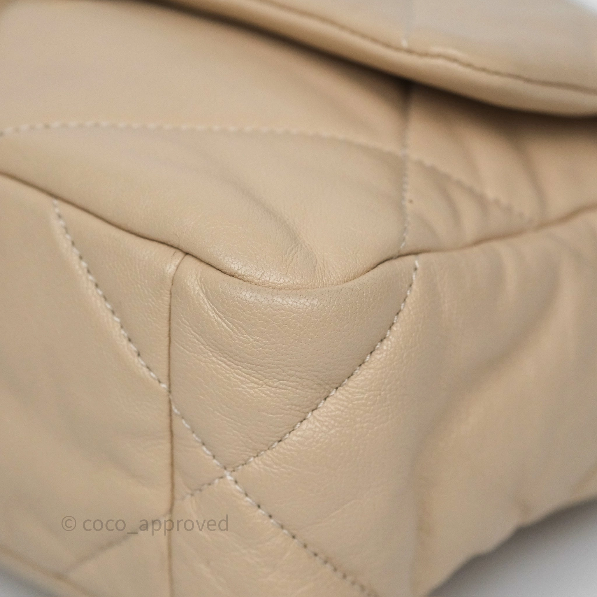 Chanel 19 Small Beige Mixed Hardware