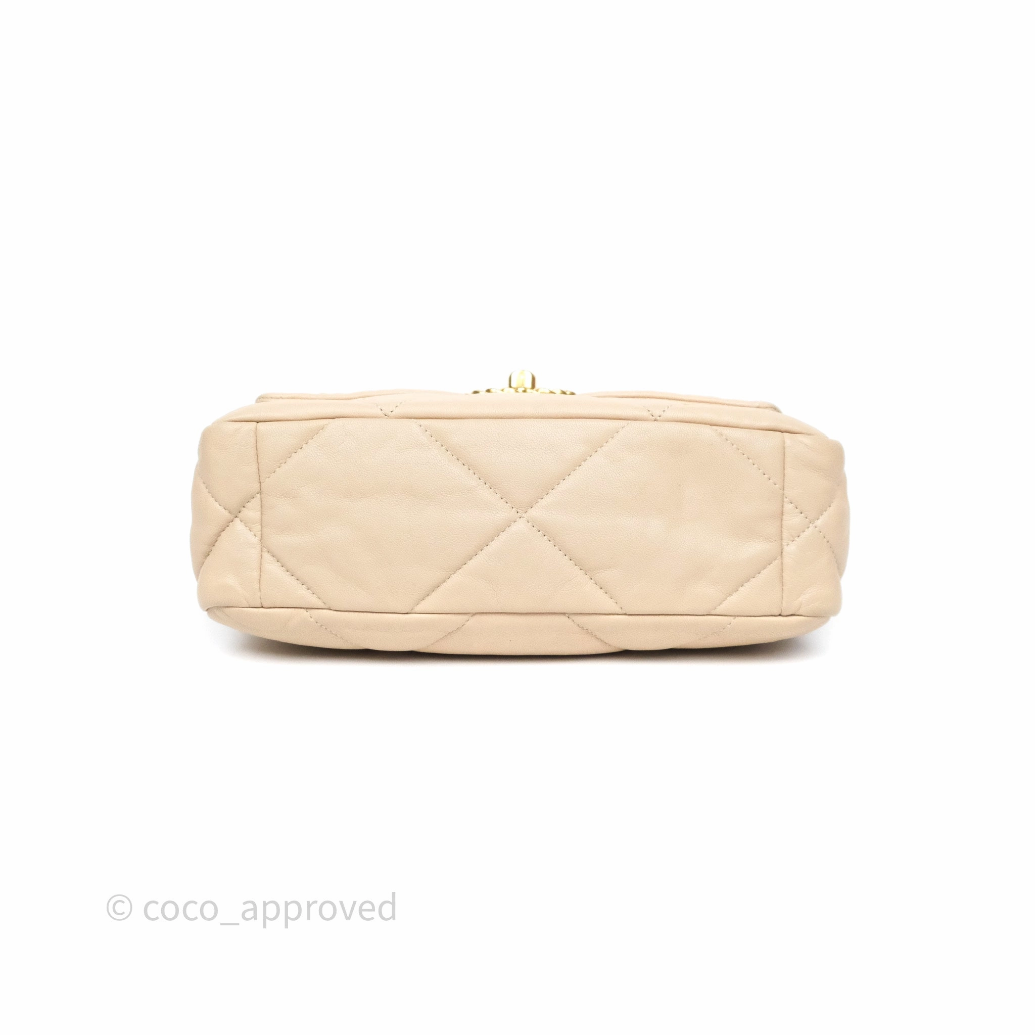 Chanel 19 Small Beige Mixed Hardware