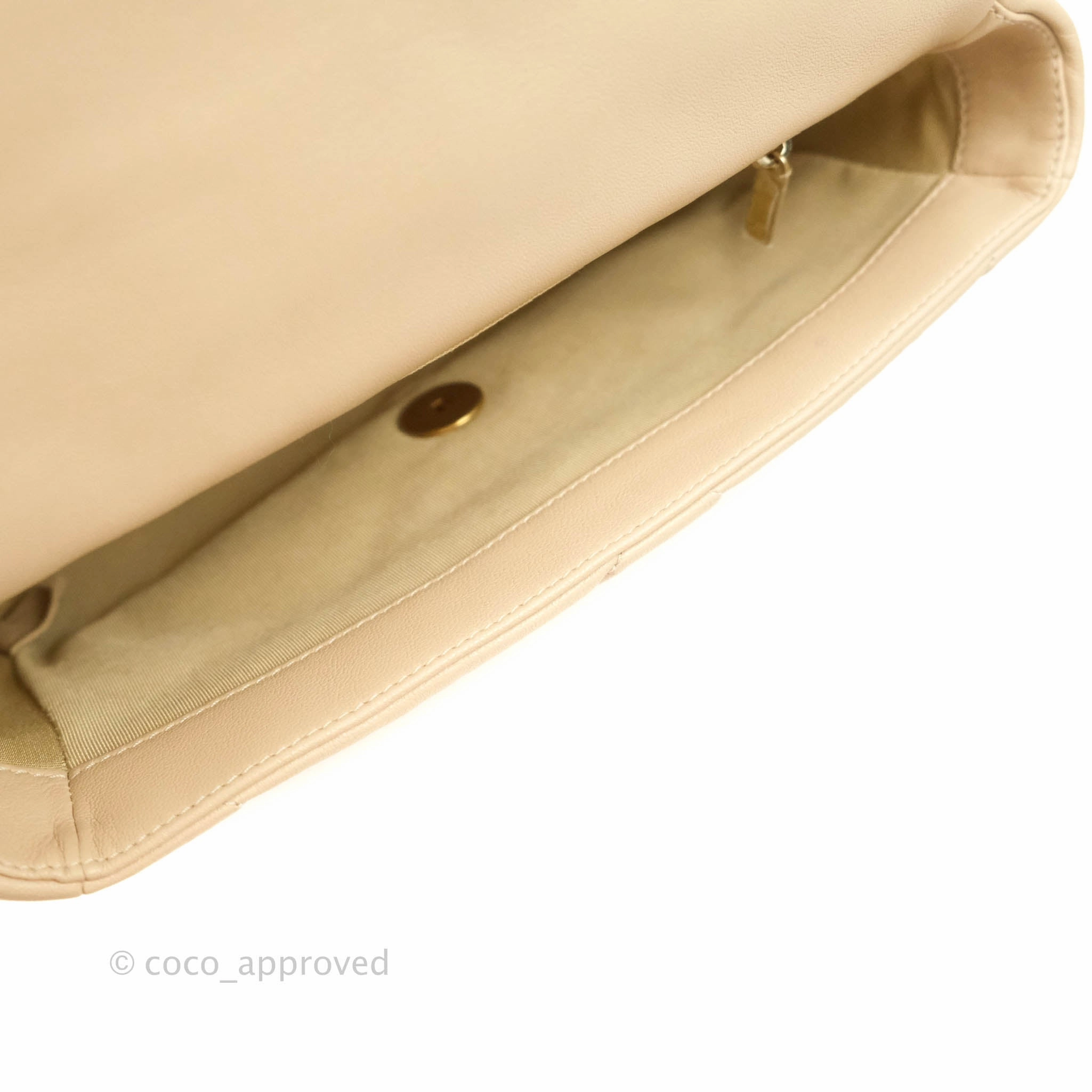 Chanel 19 Small Beige Mixed Hardware