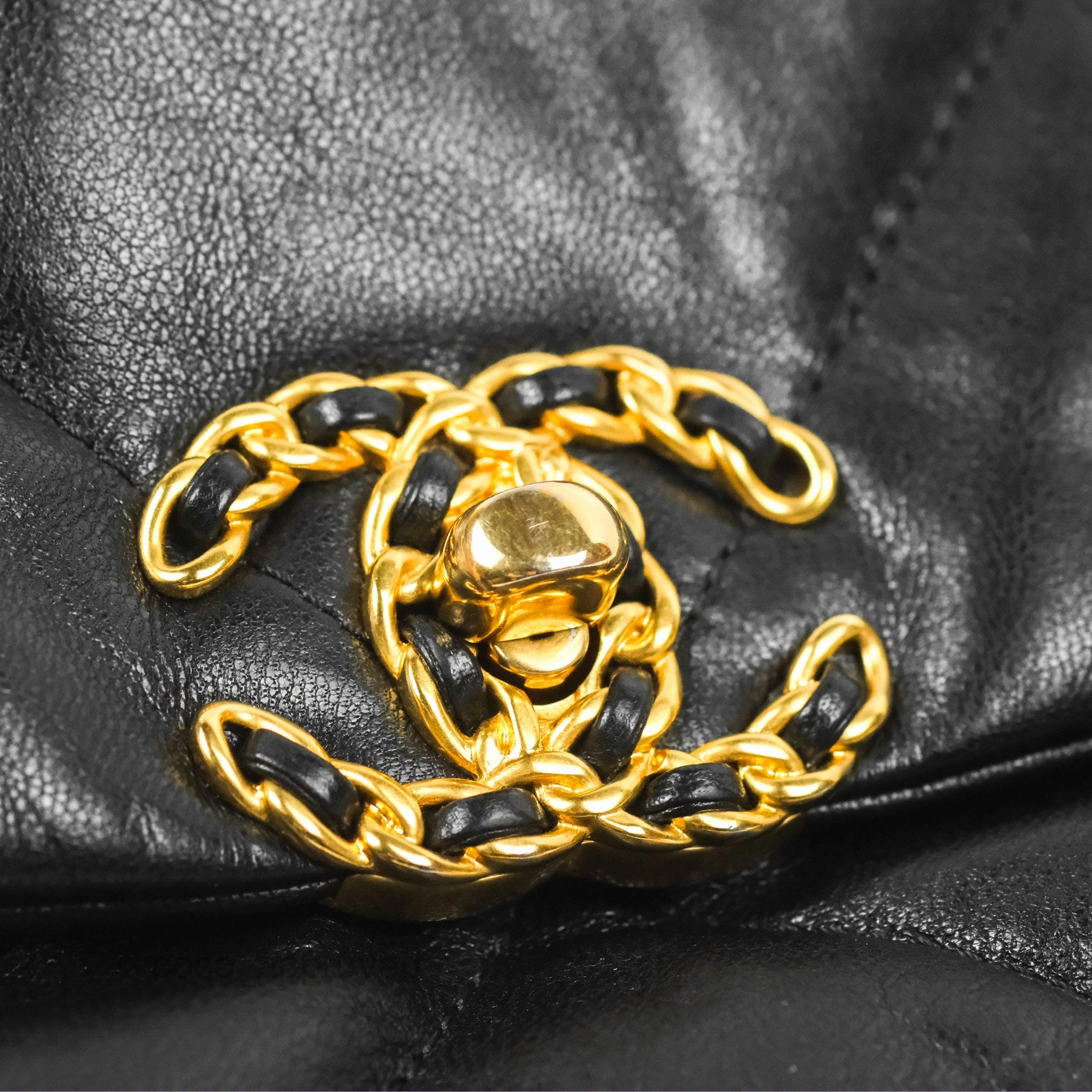 Chanel 19 Small Black Goatskin Mixed Hardware