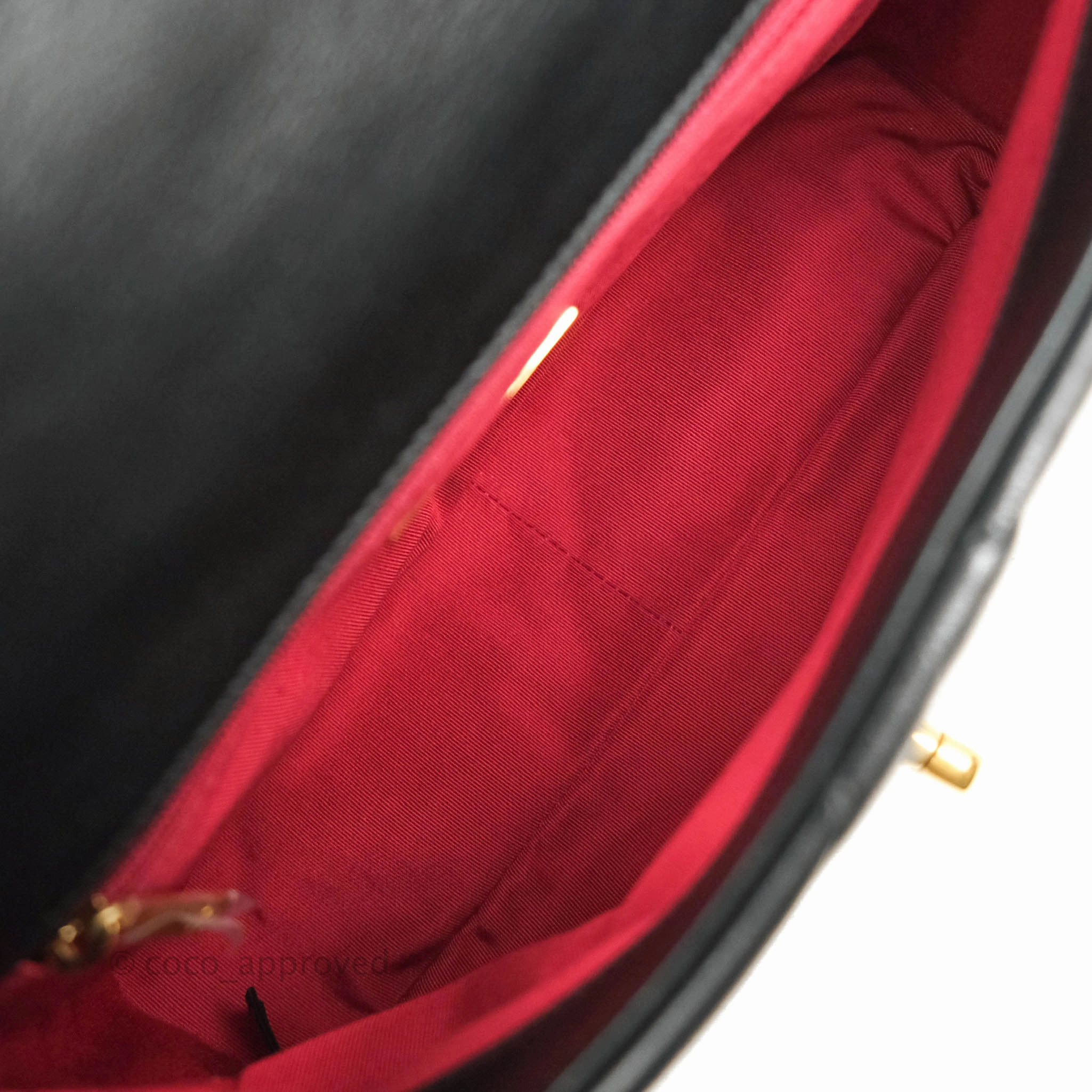 Chanel 19 Small Black Goatskin Mixed Hardware