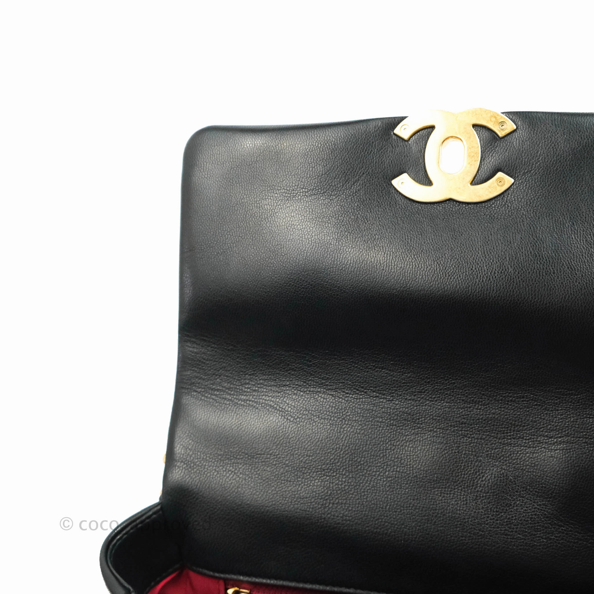 Chanel 19 Small Black Goatskin Mixed Hardware