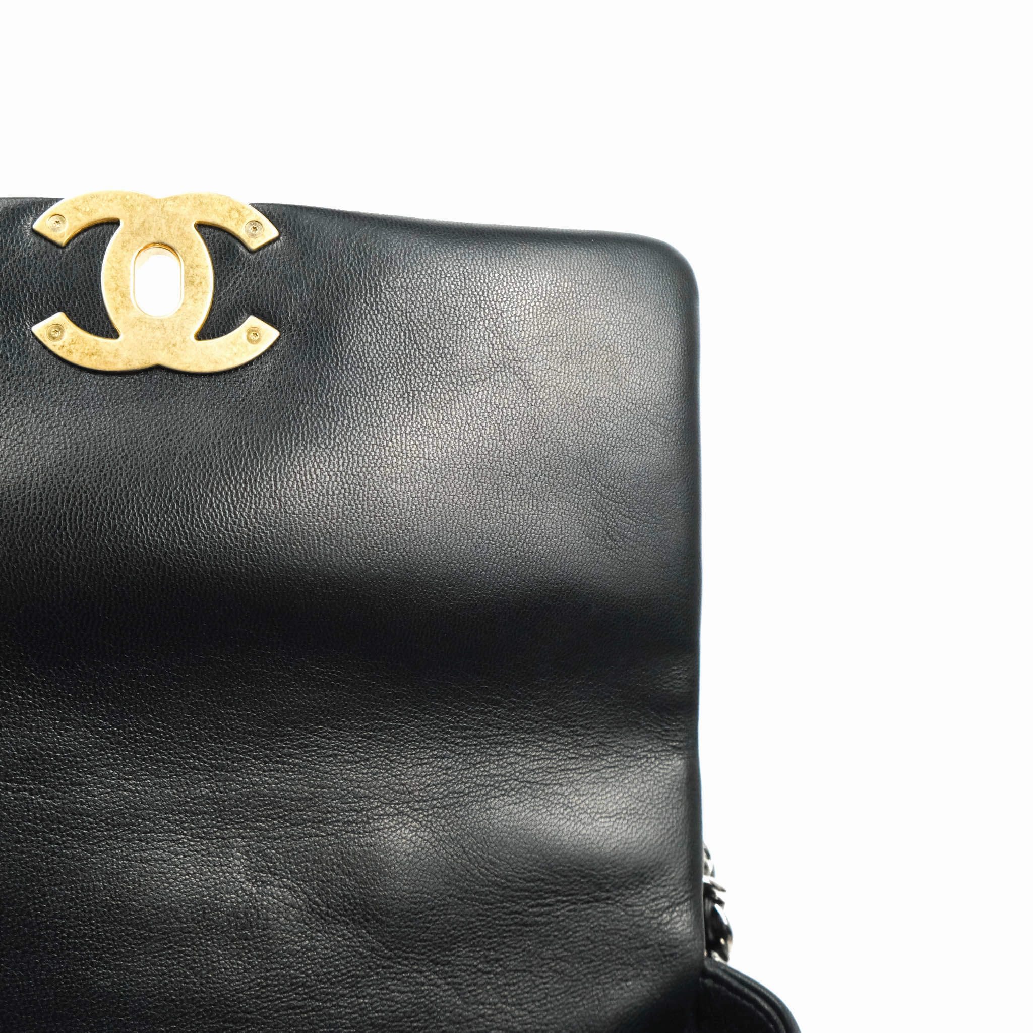 Chanel 19 Small Black Goatskin Mixed Hardware