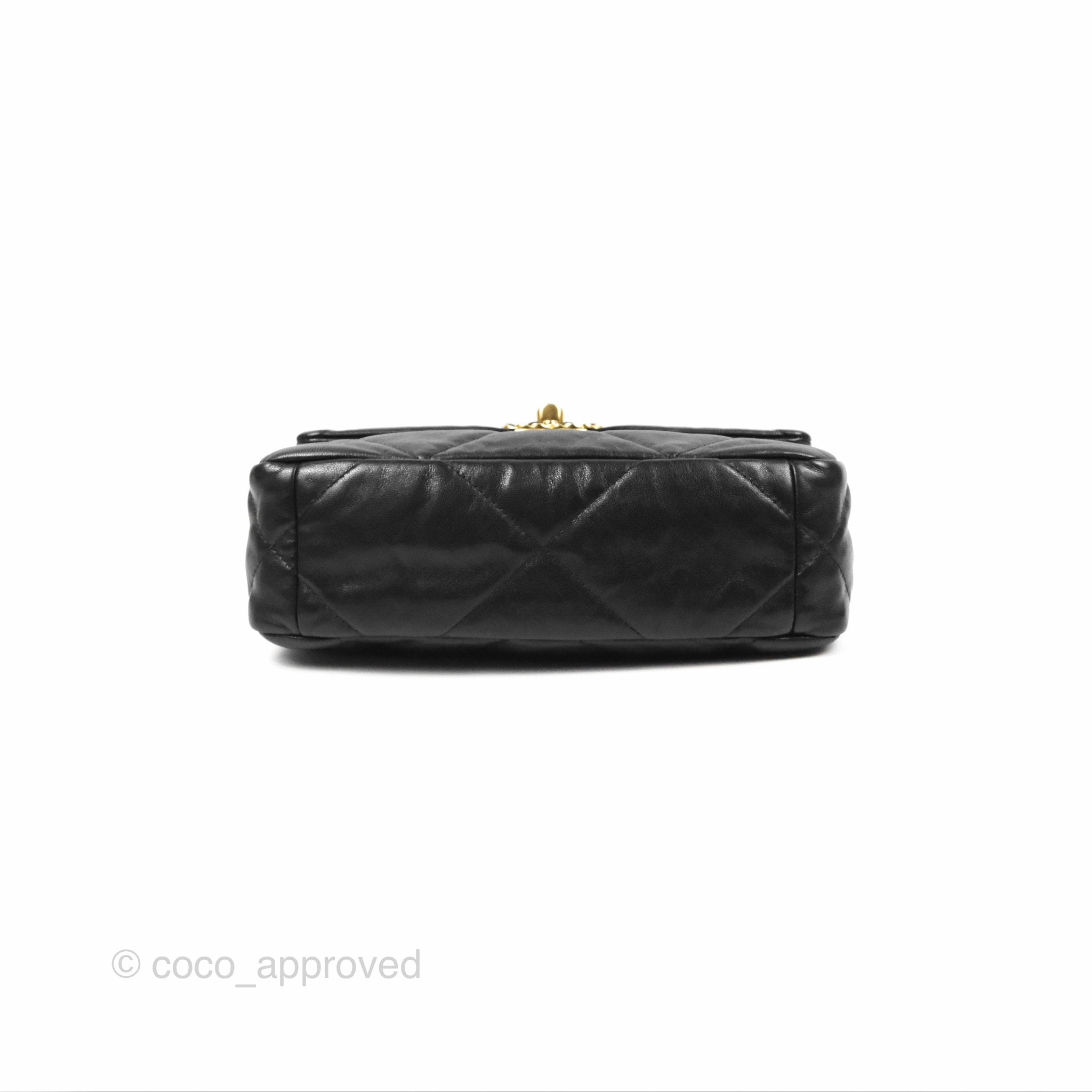 Chanel 19 Small Black Goatskin Mixed Hardware