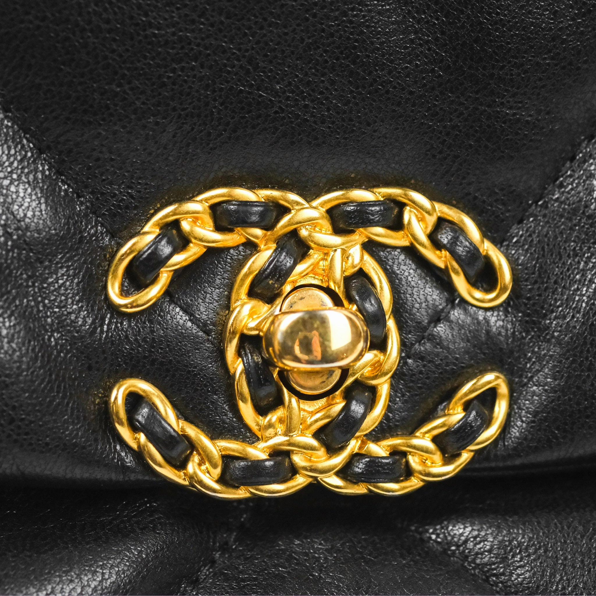 Chanel 19 Small Black Goatskin Mixed Hardware