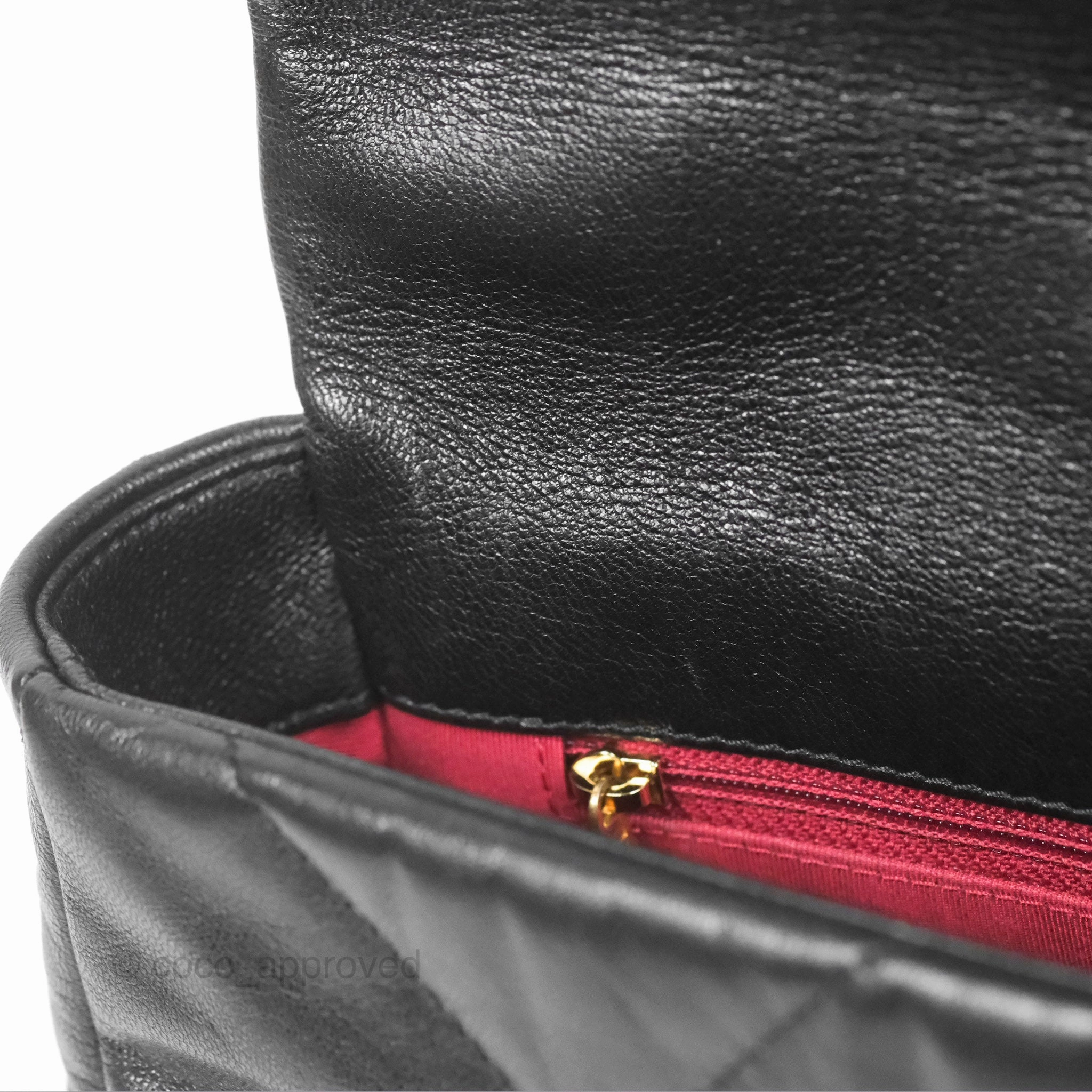 Chanel 19 Small Black Goatskin Mixed Hardware