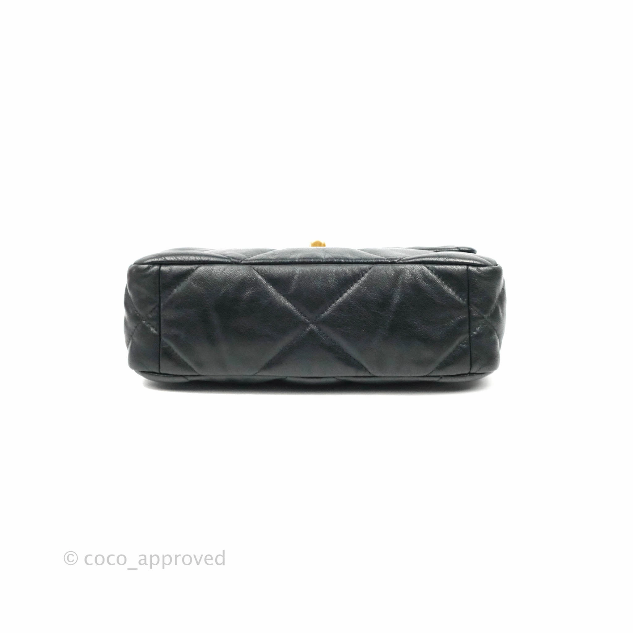 Chanel 19 Small Black Goatskin Mixed Hardware